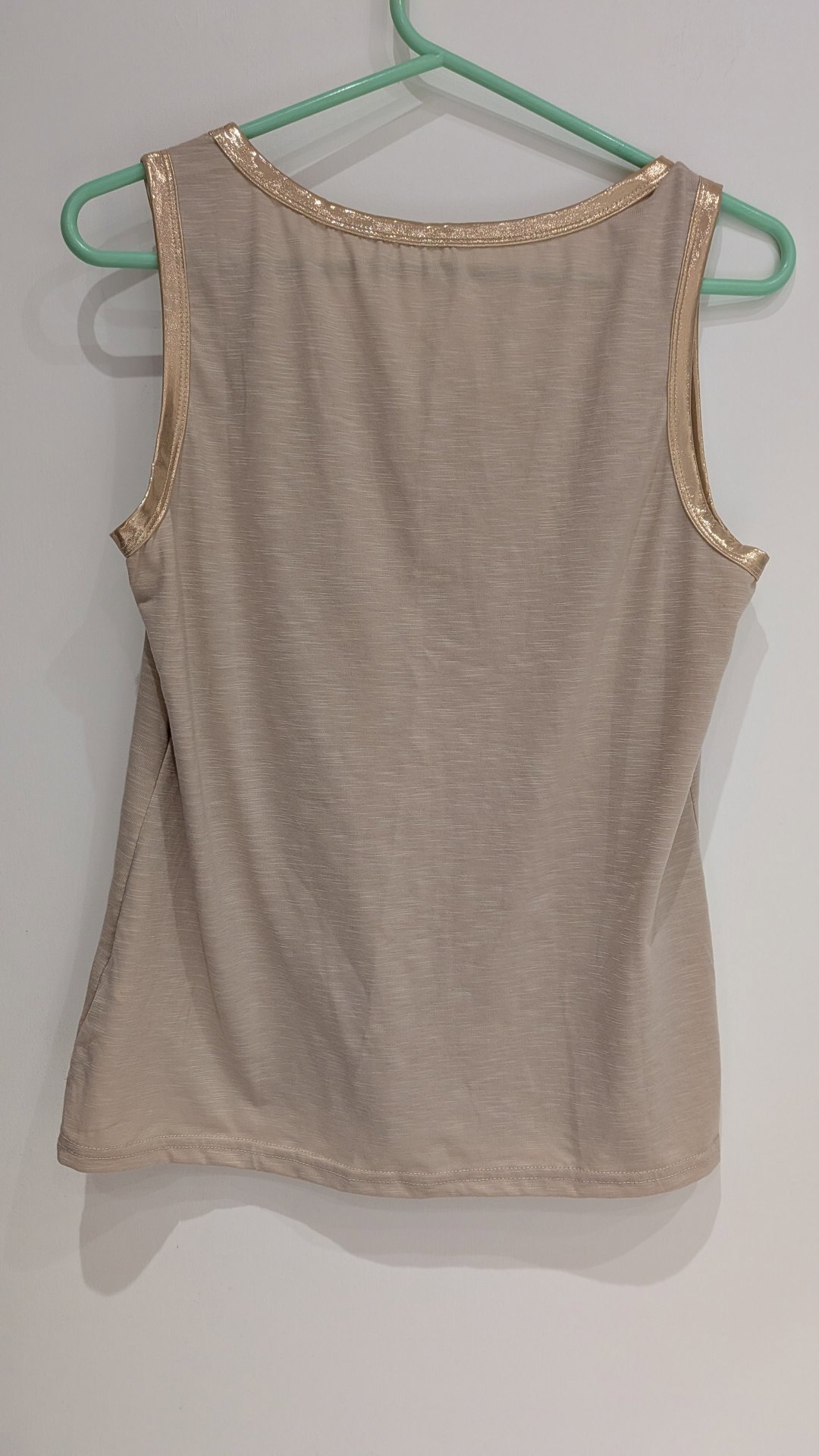 Size UK 10 EUR 38 SHEIN Medium Length Sleeveless Shimmer Trim Top, George, 12, Excellent condition — preloved on SilentSale®