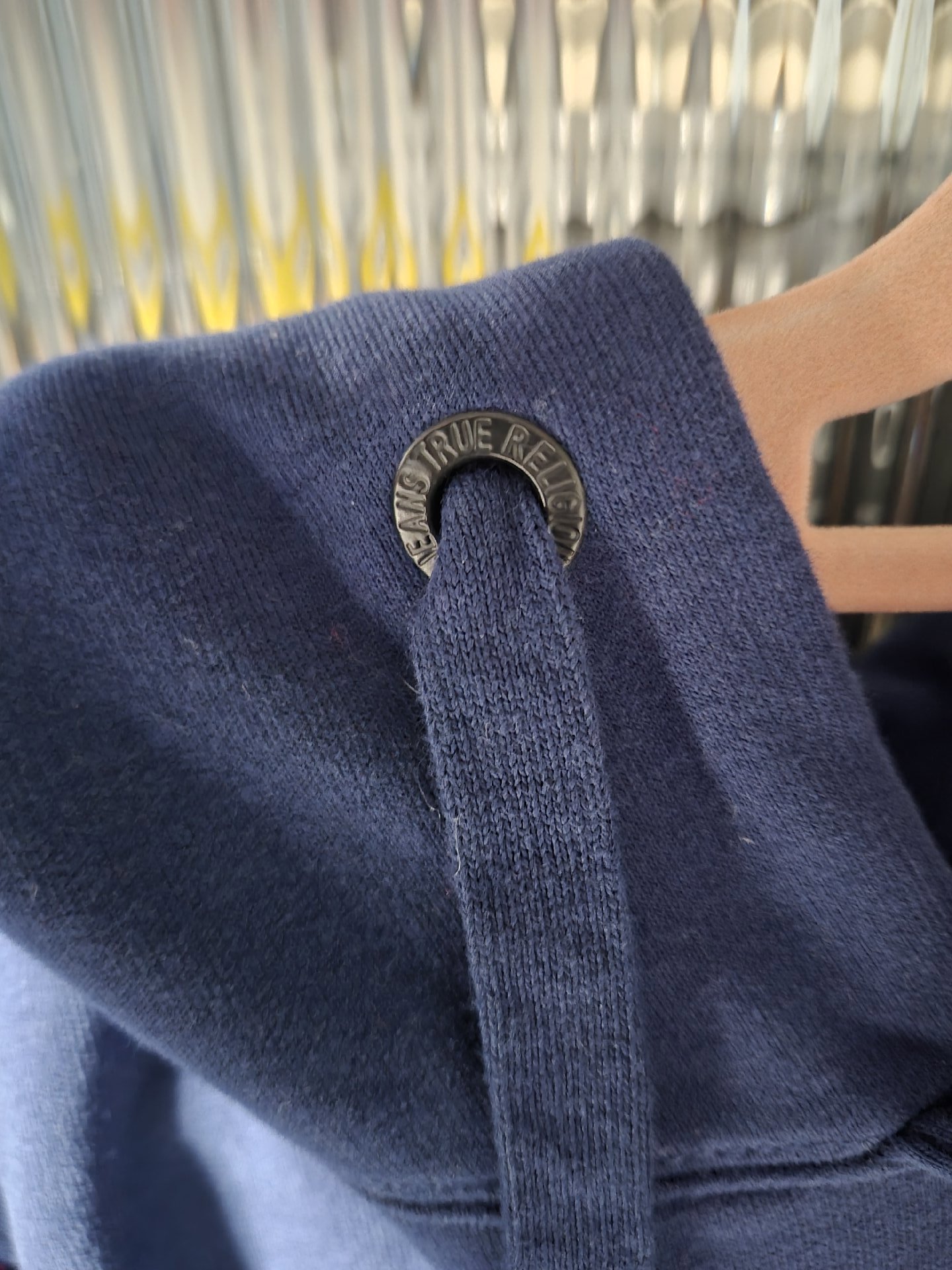 True Religion Navy Hoodie Sweatshirt, True Religion, XL, New condition — preloved on SilentSale®