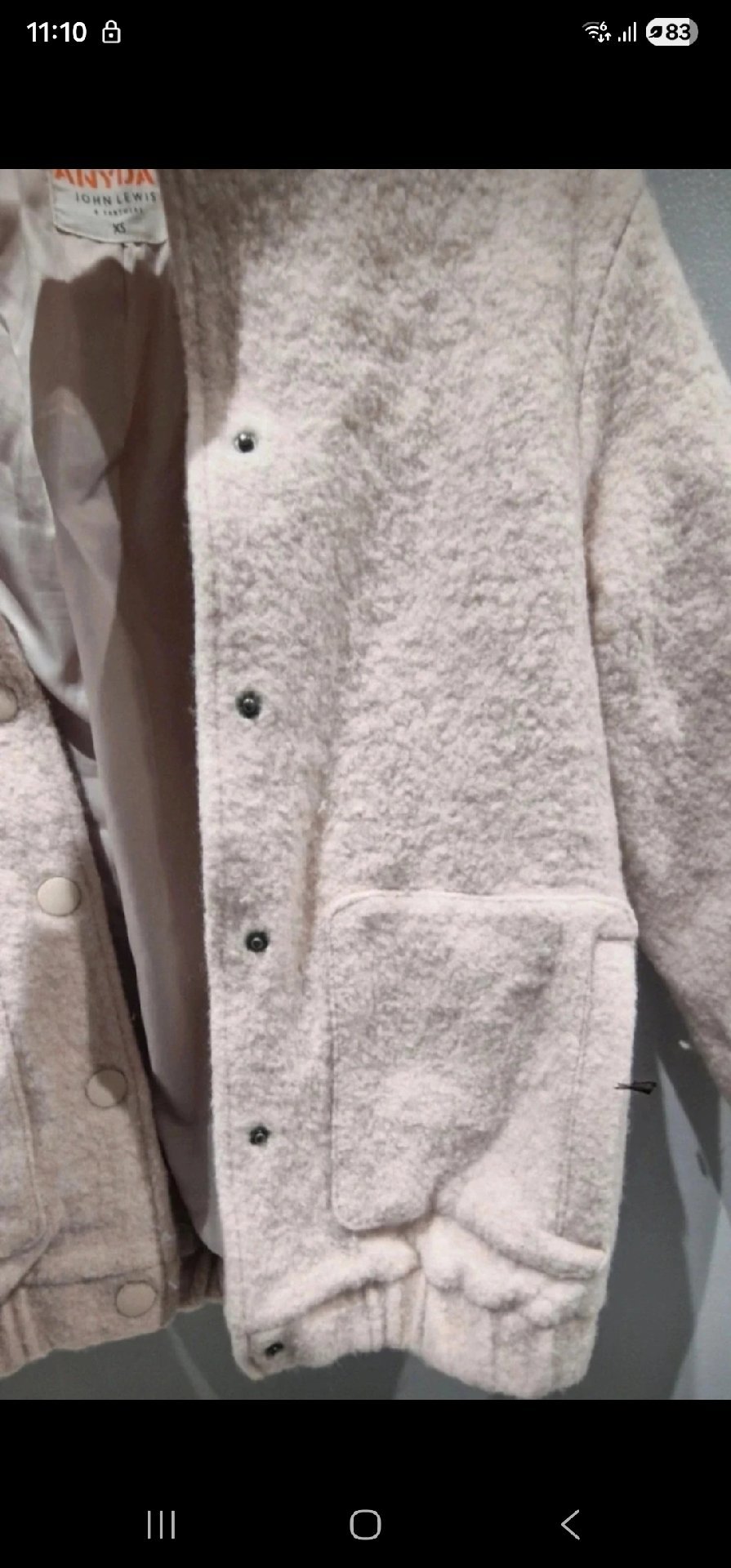 Anyday John Lewis Cream Teddy Coat Jacket – Size 4, Anyday John Lewis, 4, Excellent condition — preloved on SilentSale®