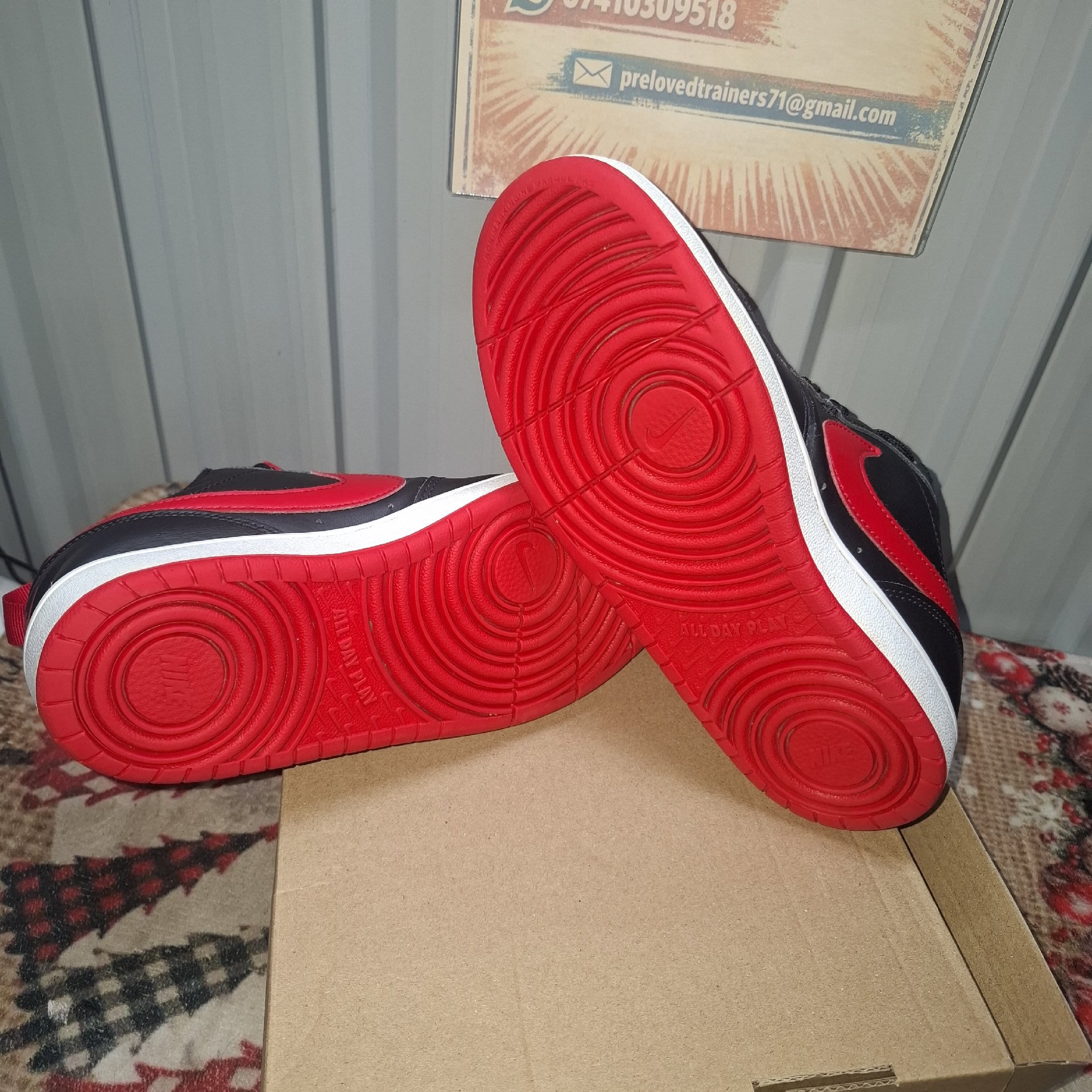 Nike Red and Black Air Force 1 Low Trainers – UK 5, Nike, 5, Excellent condition — preloved on SilentSale®