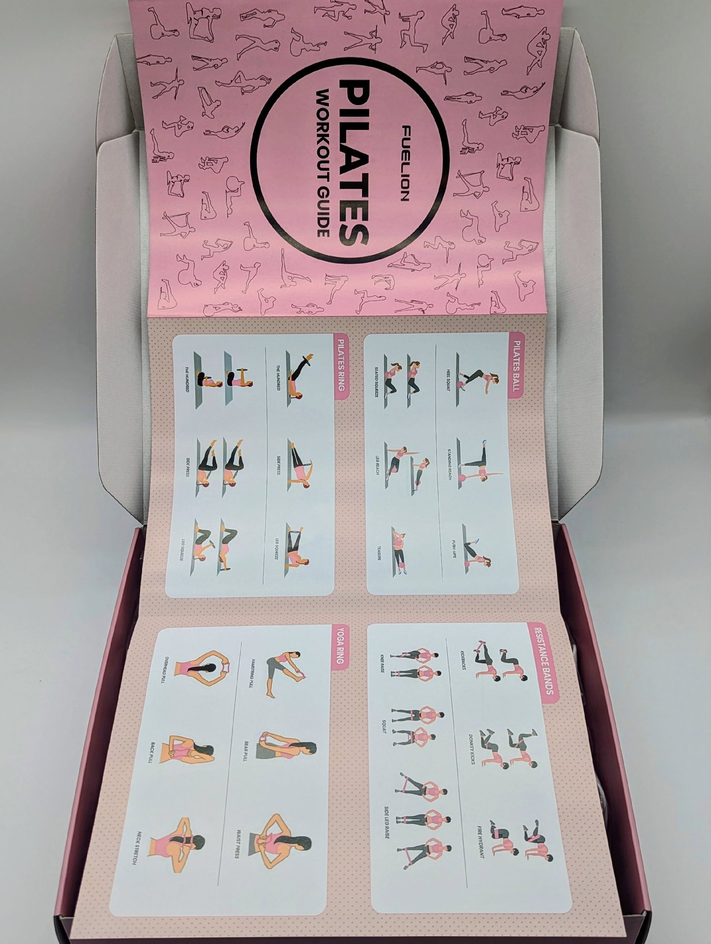 Fuelion Pilates Workout Set with Resistance Bands and Guide, Fuelion, Medium, New condition — preloved on SilentSale®