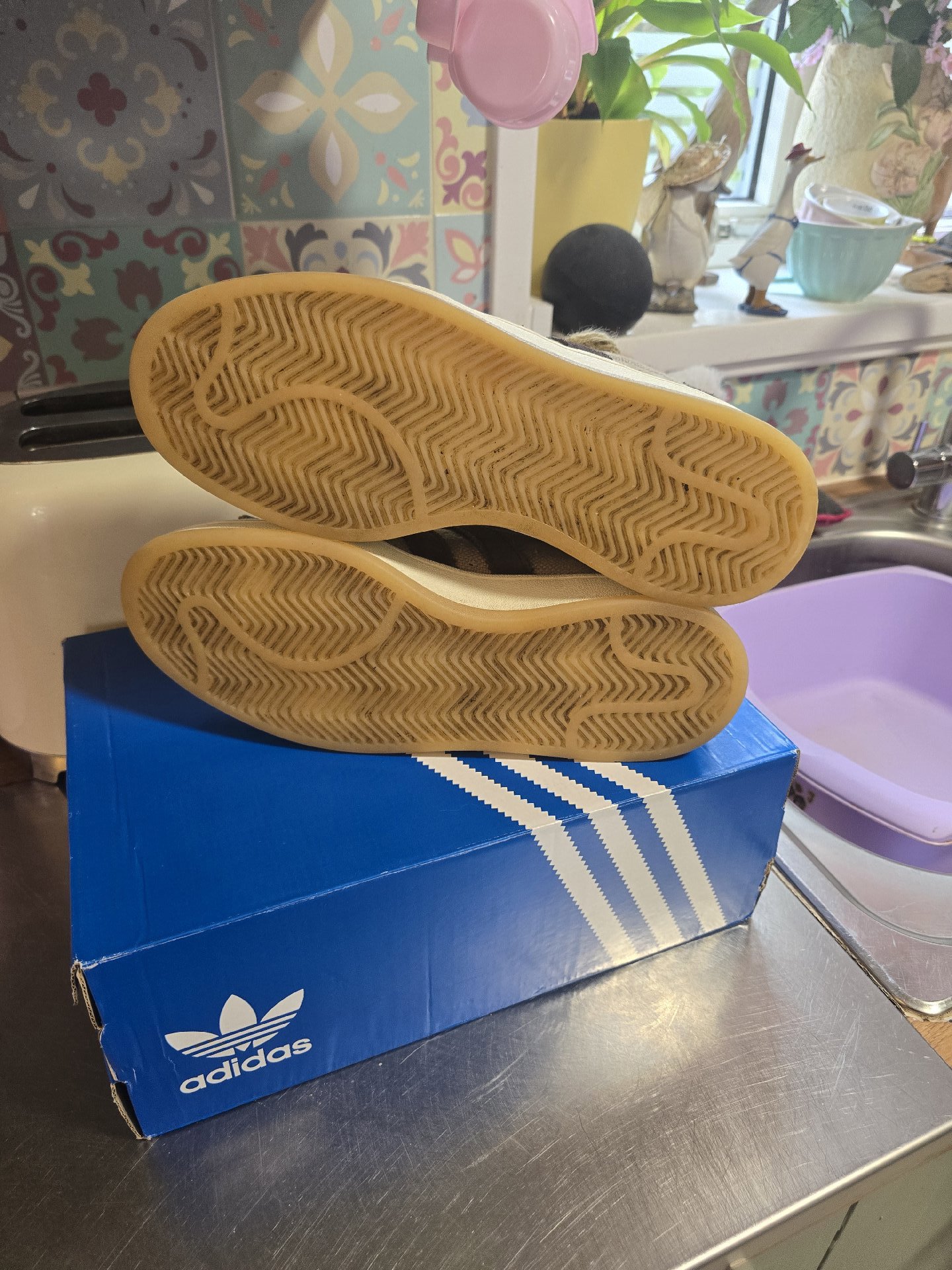 RARE Adidas Brown Hemp Campus Trainers – UK 8, Adidas, 8, Good condition — preloved on SilentSale®