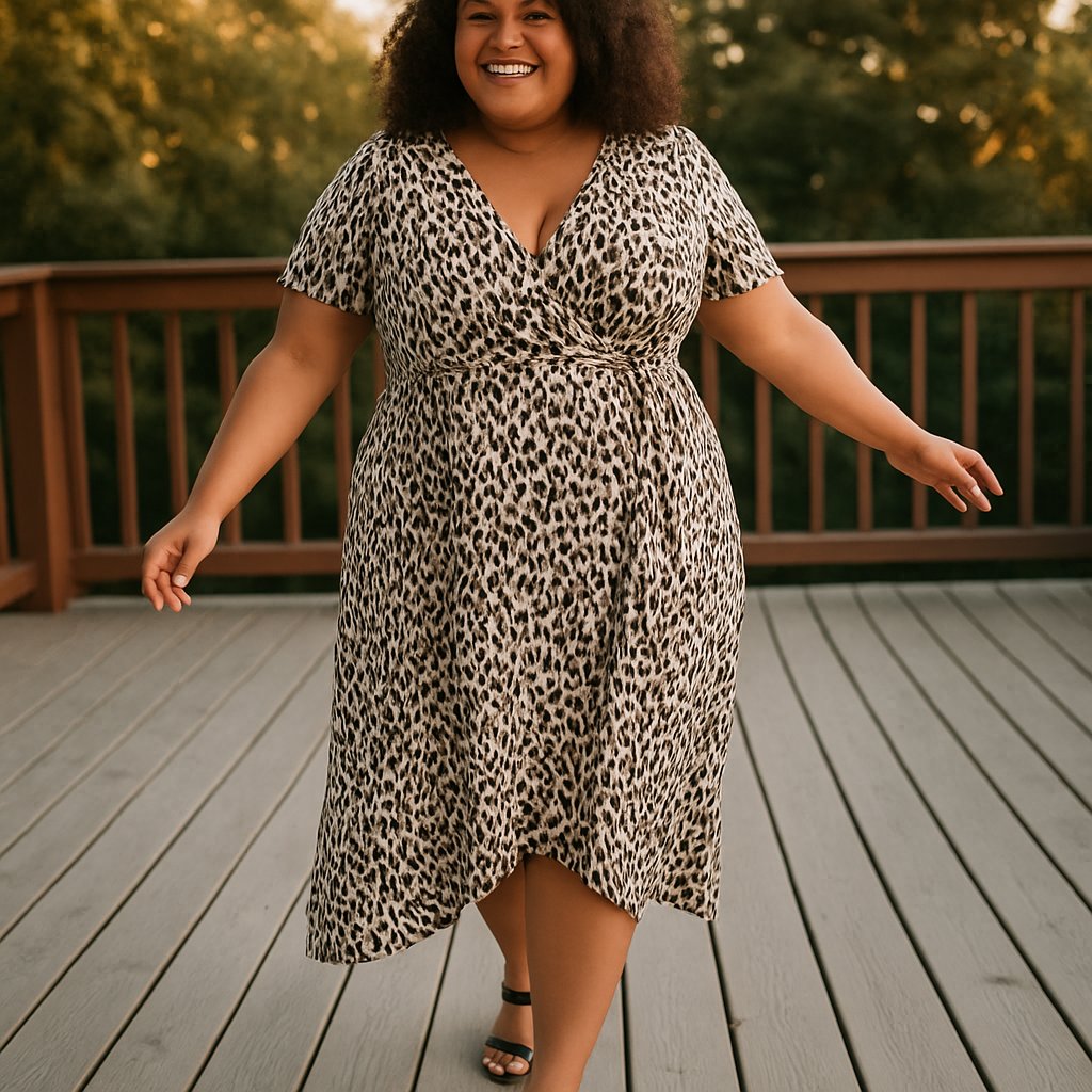 Simply Be Leopard Print Wrap Dress – UK 20, Simply Be, 20, New condition — preloved on SilentSale®