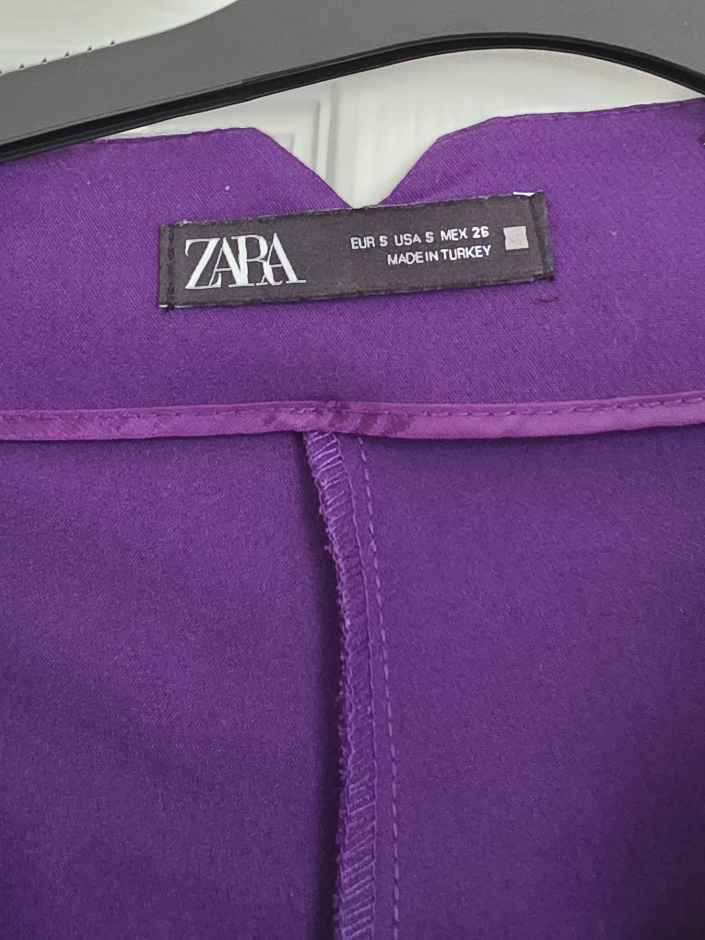 Zara Purple High-Waisted Trousers – Size S, Zara, S, Excellent condition — preloved on SilentSale®