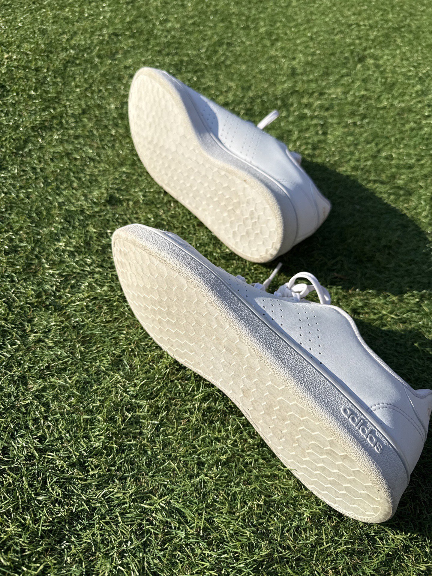 Adidas White Leather Trainers – UK 6, Adidas, 6, Excellent condition — preloved on SilentSale®