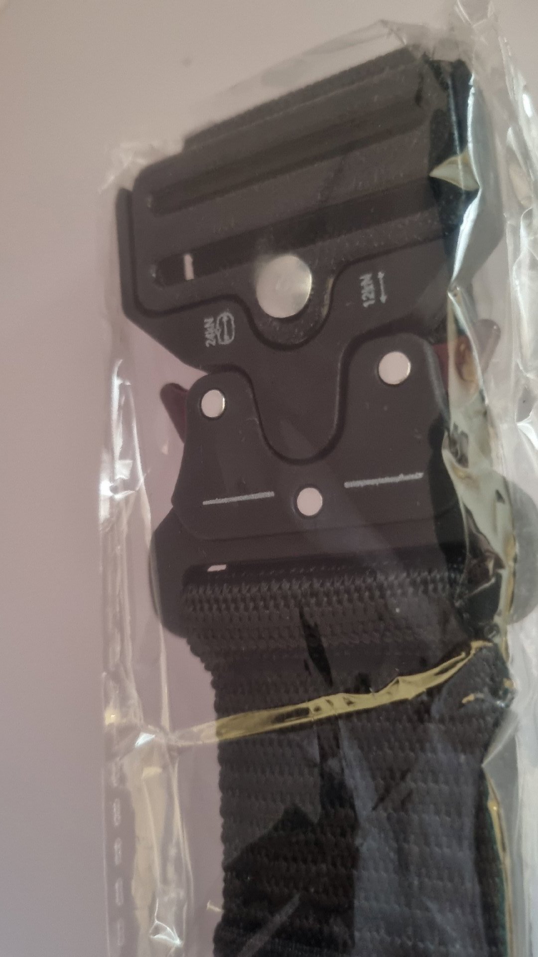 Black Tactical Nylon Belt with Metal Bucklemen, Unbranded, 48", New condition — preloved on SilentSale®