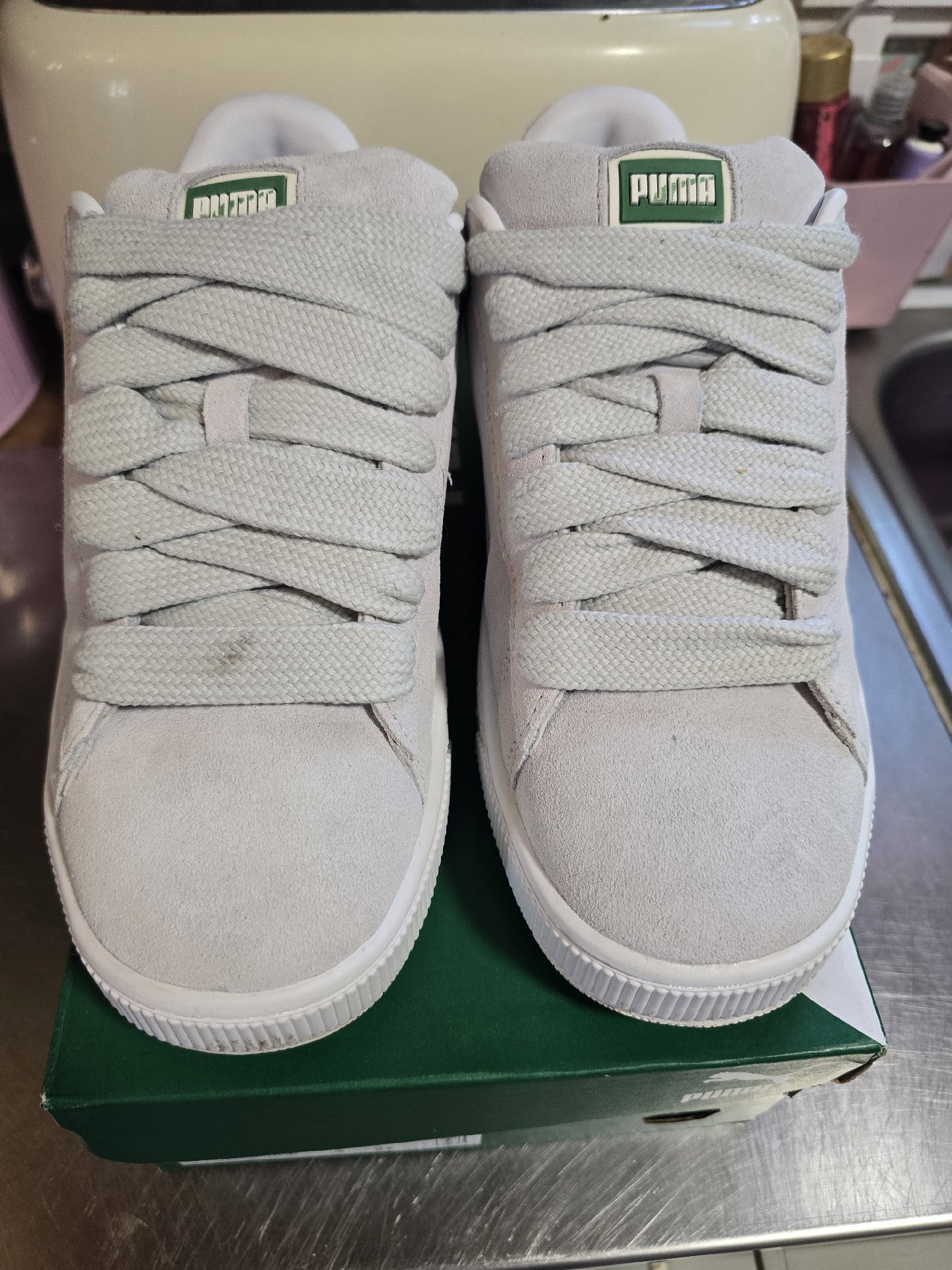Puma Suede XL Grey Trainers – UK 8, Puma, 8, Excellent condition — preloved on SilentSale®