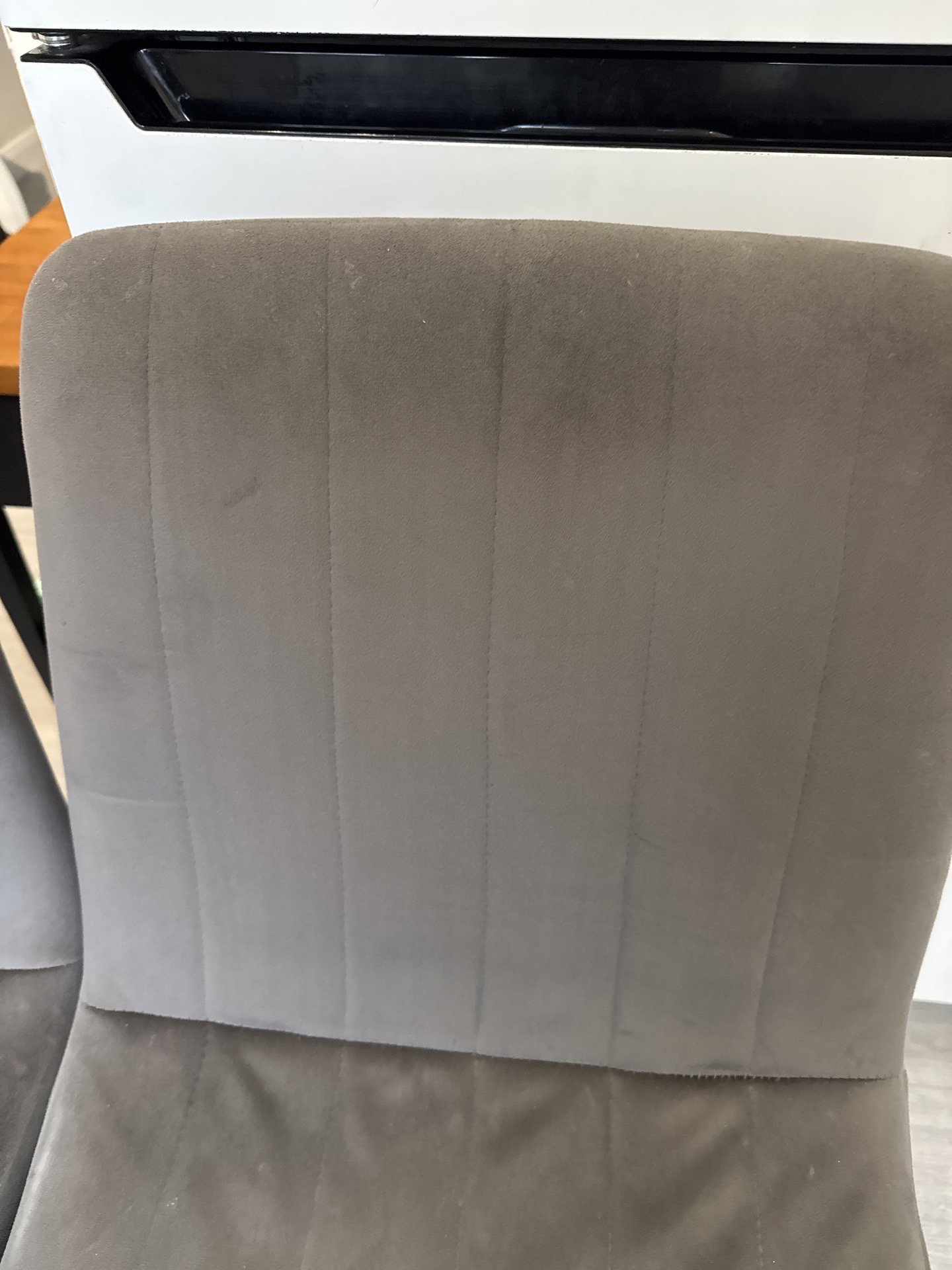 Set of 4 Grey Velvet Dining Chairs, Velvet, One Size, Good condition — preloved on SilentSale®