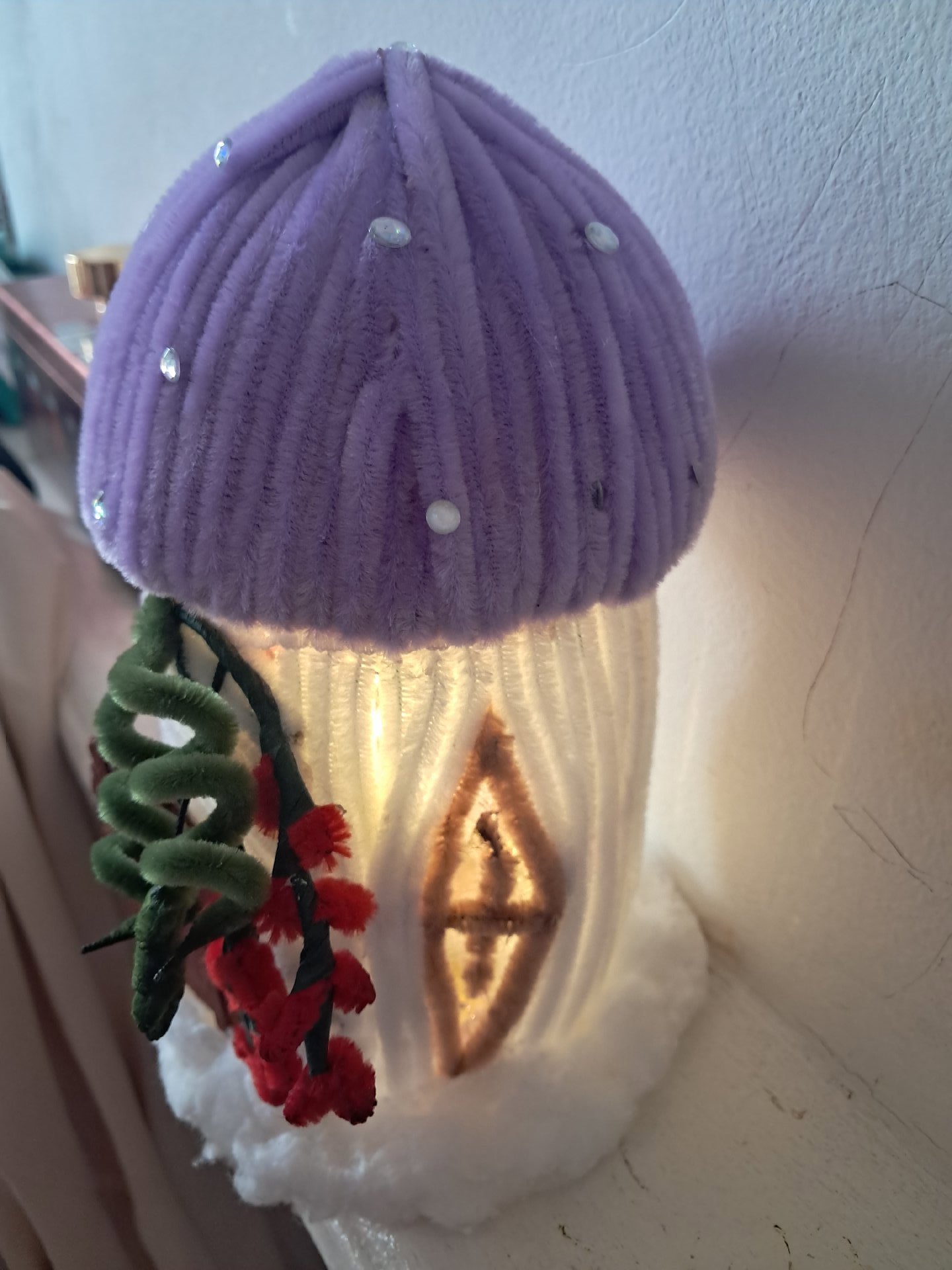Purple Mushroom Fairy Light Decoration, Unbranded, Medium, Like New condition — preloved on SilentSale®