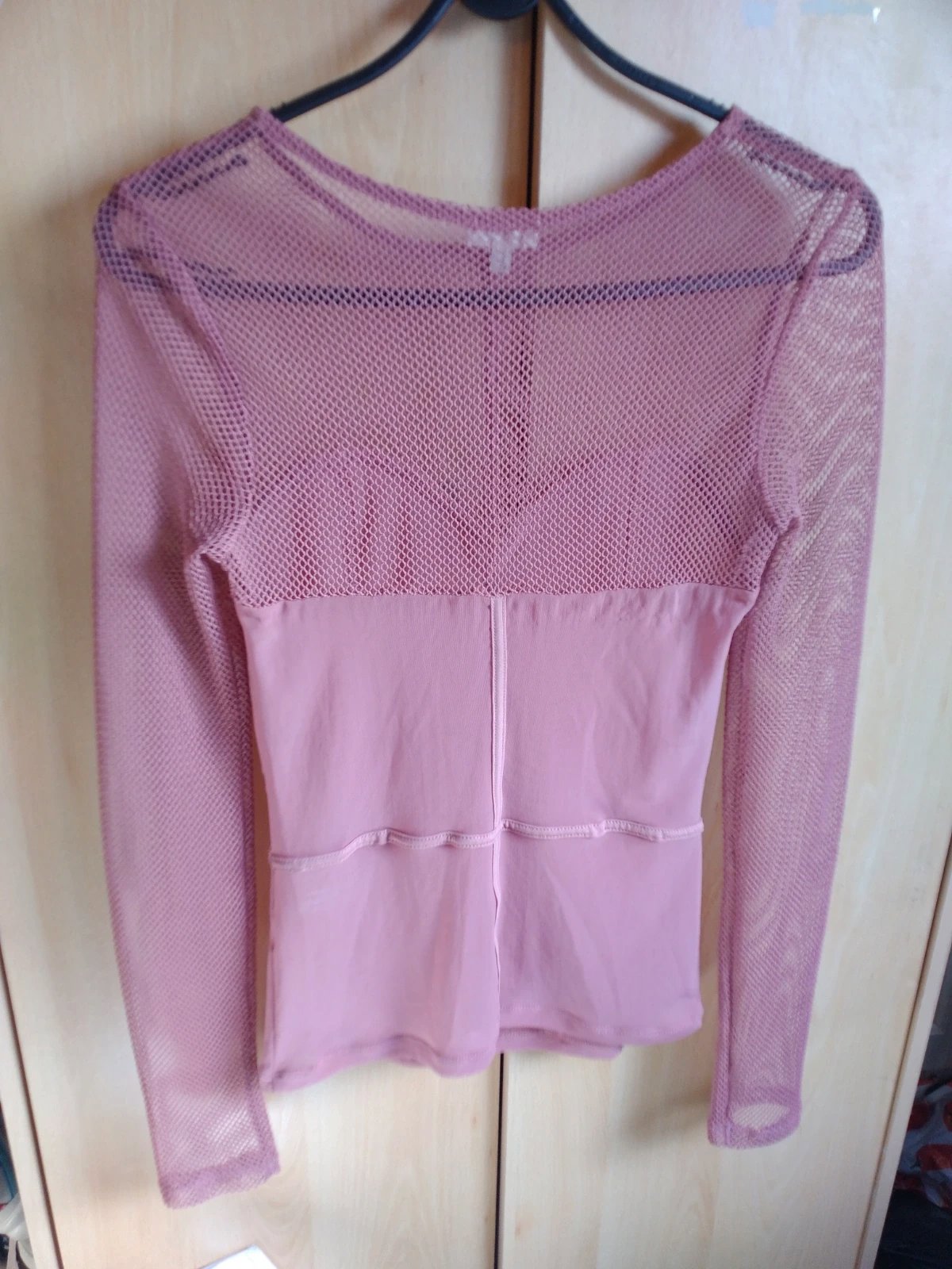 River Island Pink Mesh Long Sleeve Corset Detail Top Size 8, River Island, 8, Good condition — preloved on SilentSale®