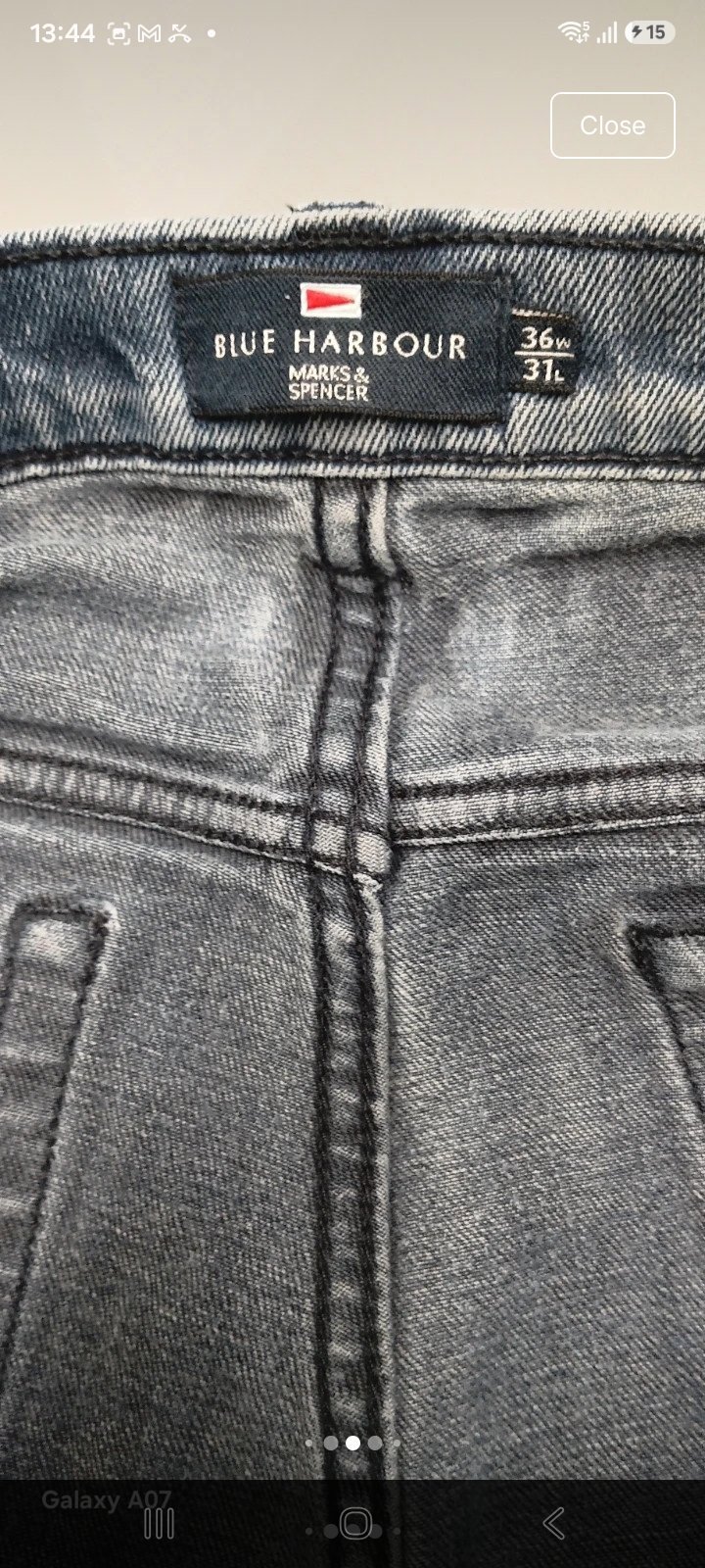 Blue Harbour Marks & Spencer Blue Black Jeans – Waist 36, Length 31, Marks & Spencer, W36 L31, Good condition — preloved on SilentSale®