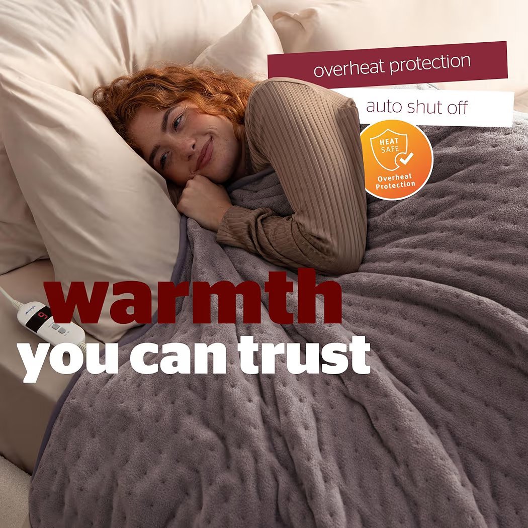  Heated Throw Grey 120x160cm, Unbranded, 120 x 160 cm, New condition — preloved on SilentSale®