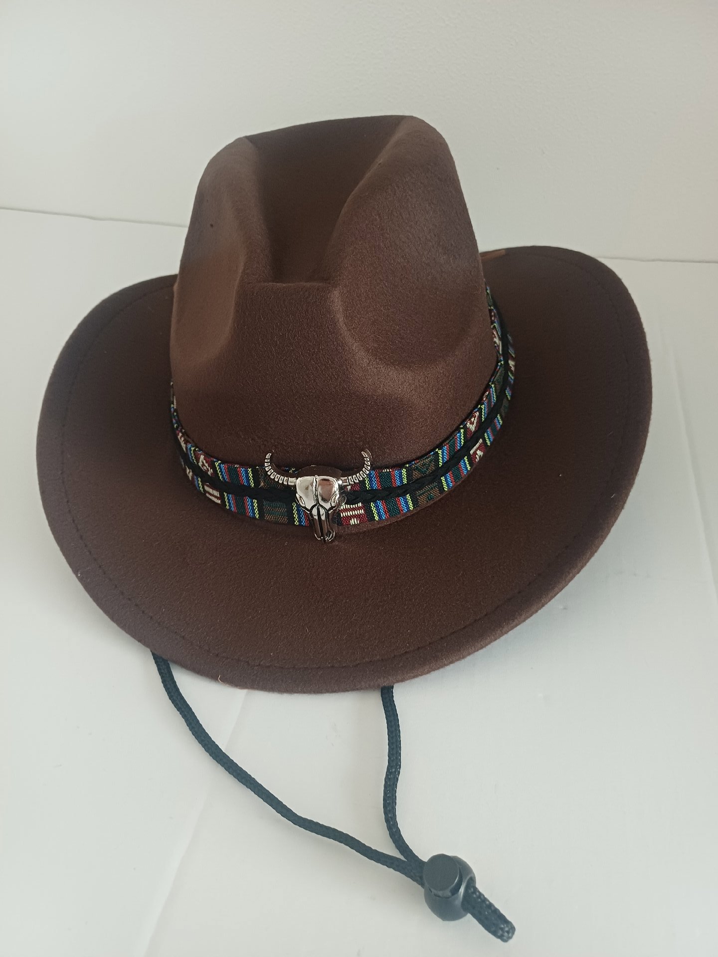 Brown cowboy party hat, Cowboy, 56 cm, New condition — preloved on SilentSale®