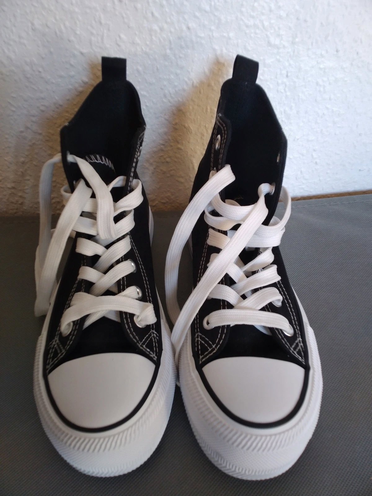 Primark Black High-Top Platform Trainers - UK 3 / EU 36 - New, Primark, 3, New condition — preloved on SilentSale®
