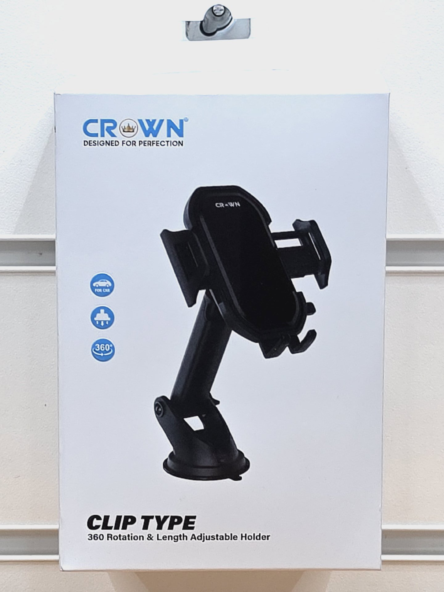Crown Clip Type Car Phone Holder Adjustable 360 Rotation, Crown, One Size, New condition — preloved on SilentSale®
