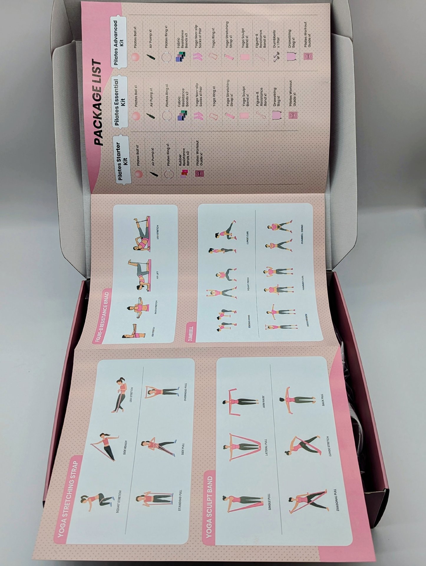 Fuelion Pilates Workout Set with Resistance Bands and Guide, Fuelion, Medium, New condition — preloved on SilentSale®