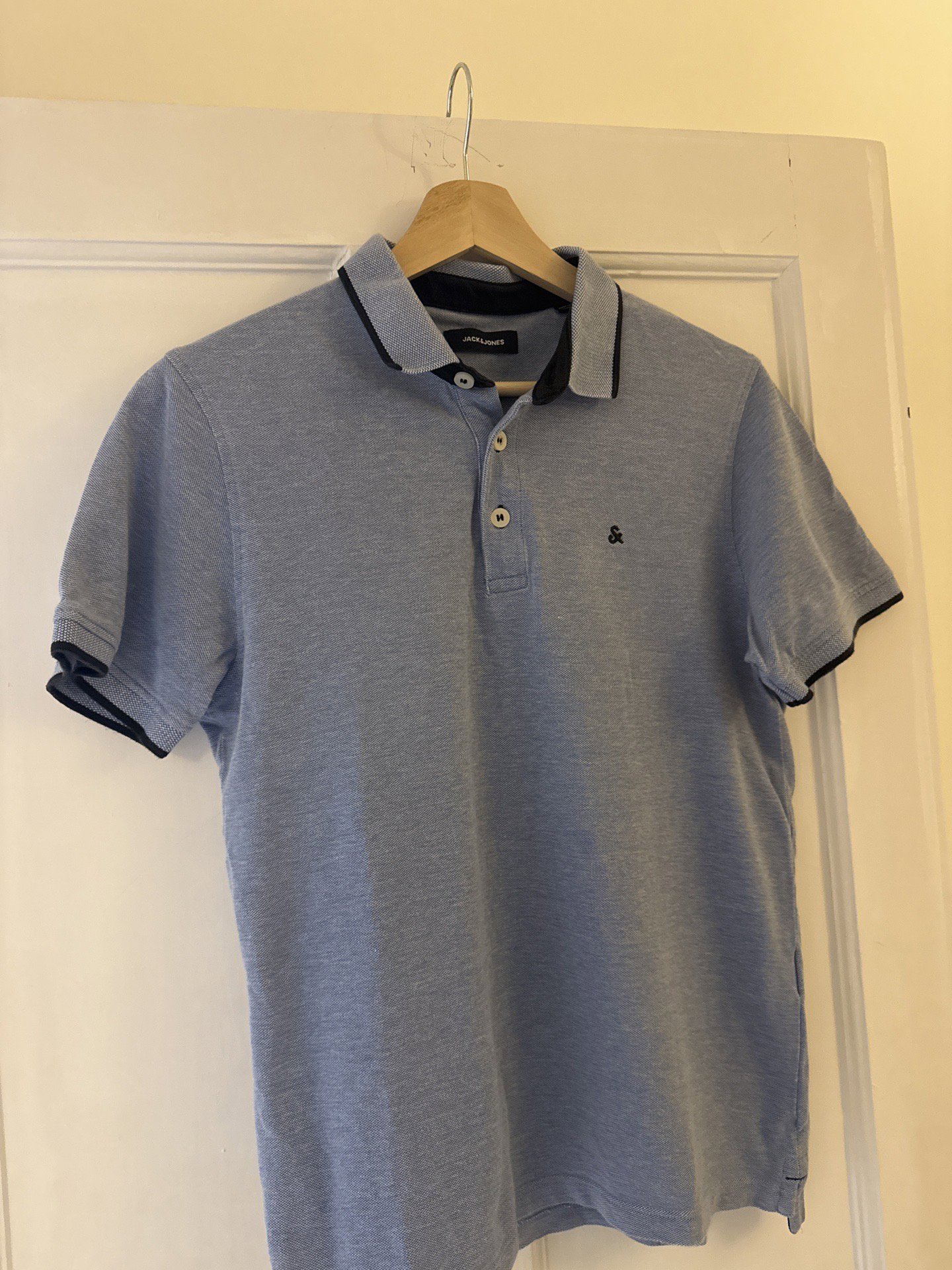 Jack & Jones Blue Polo Shirt, Jack & Jones, S, Excellent condition — preloved on SilentSale®