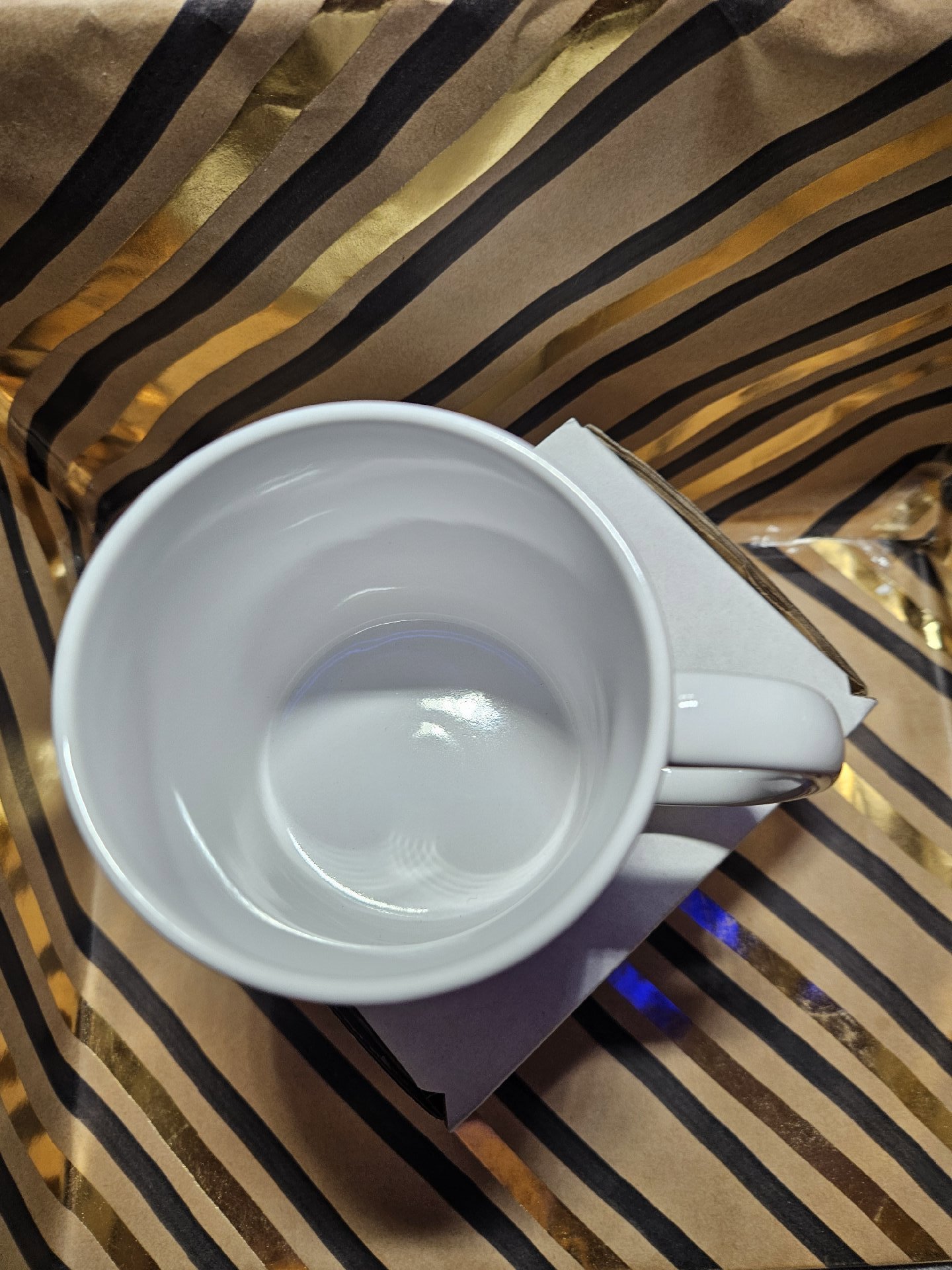 White Ceramic Mug with 'Probably Late For Something' Print, Unbranded, One Size, New condition — preloved on SilentSale®