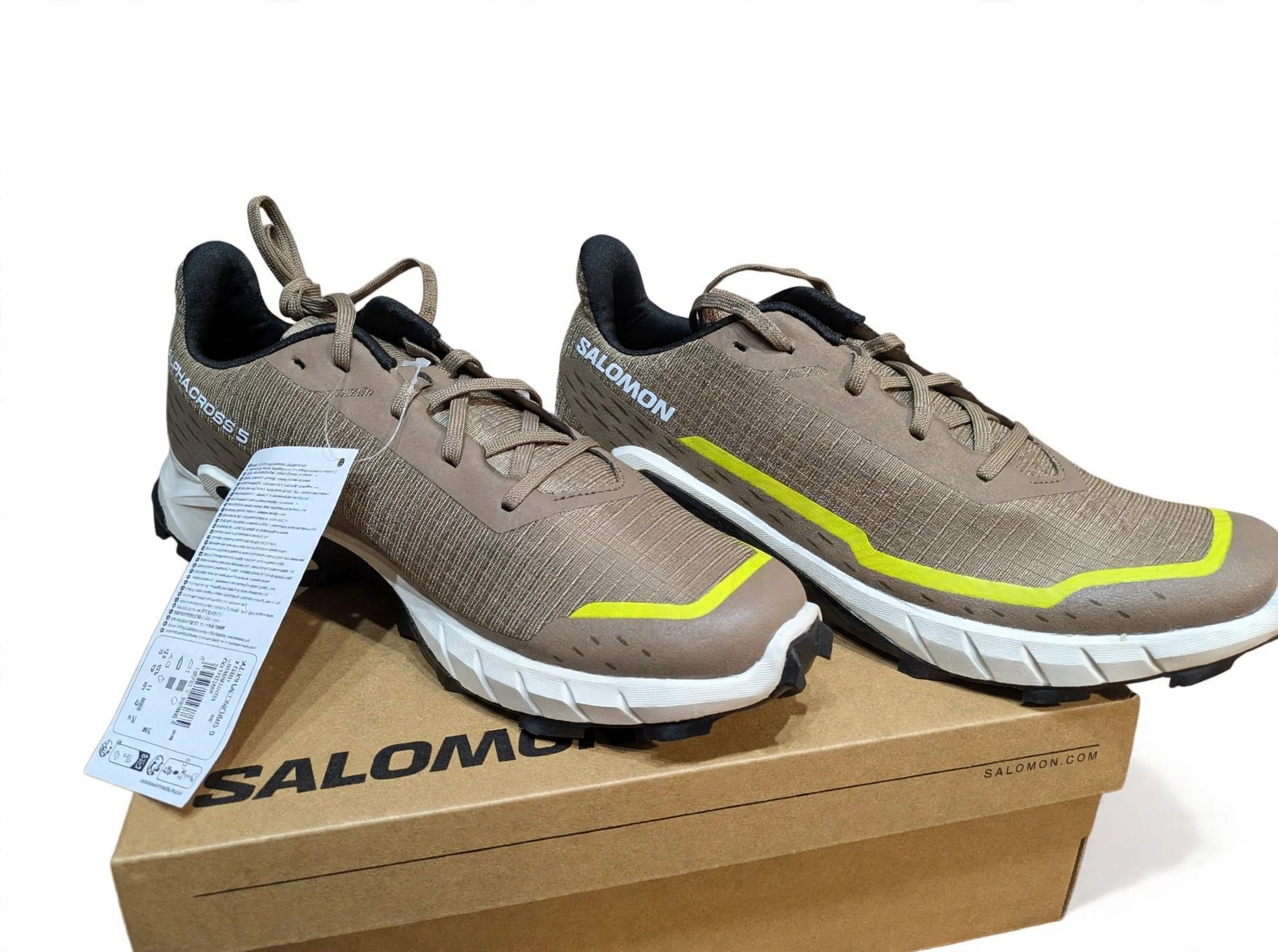 Salomon Alpha Cross 5 Brown Trail Running Shoes, Salomon, 10.5, New condition — preloved on SilentSale®