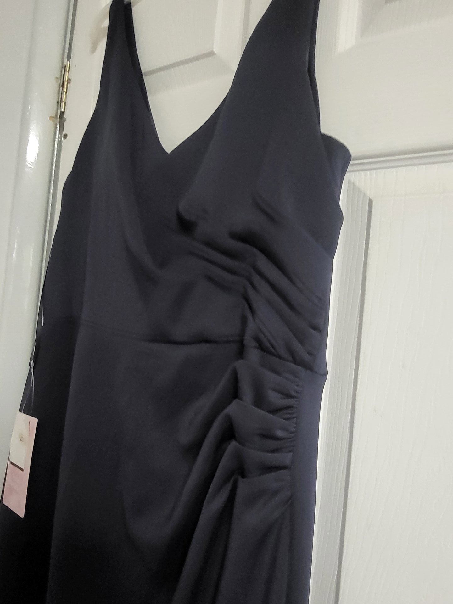 Emma Bridals Navy Blue Ruched Maxi Dress, Emma Bridals, S, New condition — preloved on SilentSale®