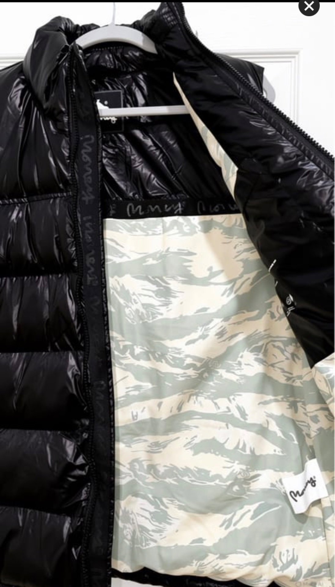 Money Black Puffer Gilet Vest – Size L, Money, L, New condition — preloved on SilentSale®