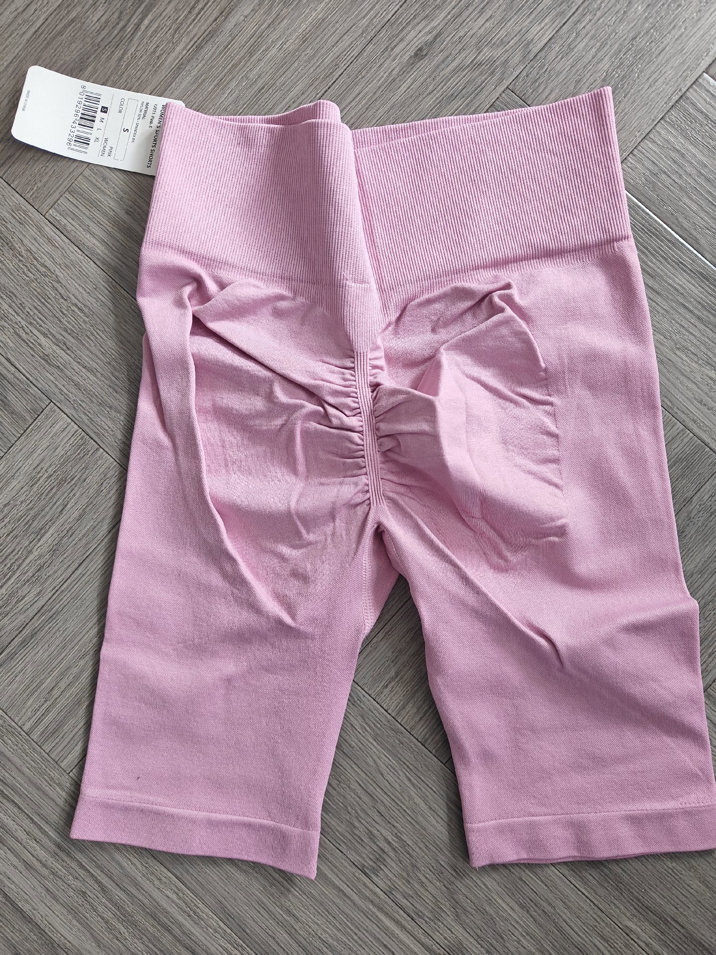 Pink Ruched Back Cycling Shorts – Size S, Unbranded, S, New condition — preloved on SilentSale®