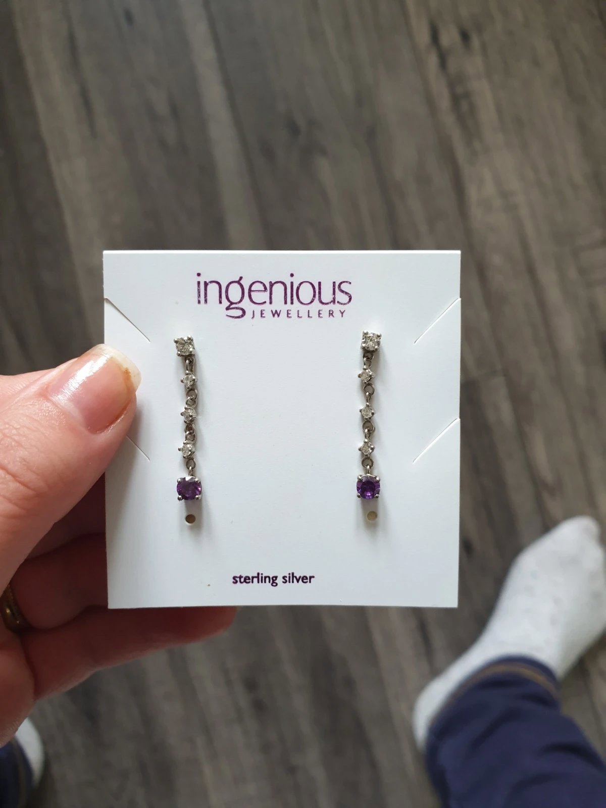 Silver earrings, Ingenious, One Size, New condition — preloved on SilentSale®