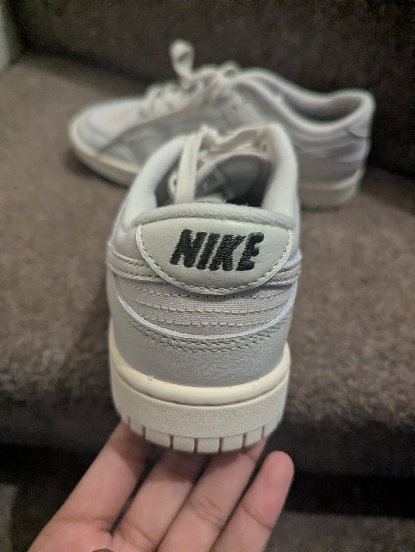 Nike dunk grey  Trainers – UK 4.5, Nike, 4.5, Like New condition — preloved on SilentSale®