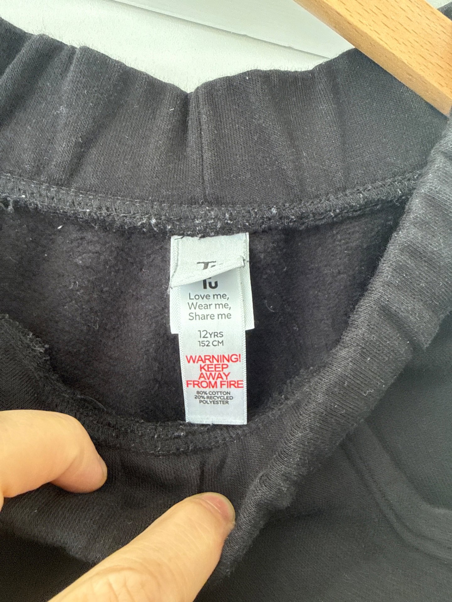 TU Black joggers – 12 Years, TU, 12 years, Good condition — preloved on SilentSale®