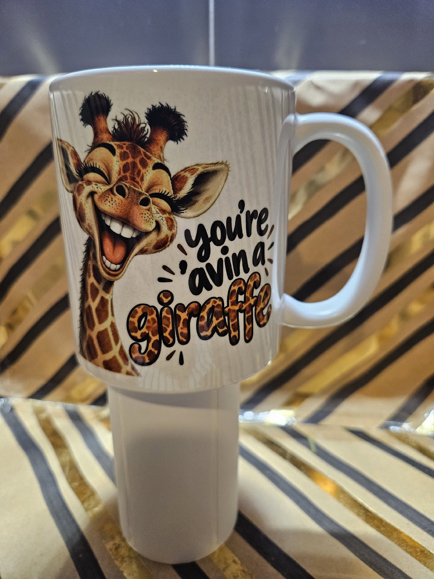 Ceramic Mug with Funny Giraffe Design, Unbranded, One Size, New condition — preloved on SilentSale®