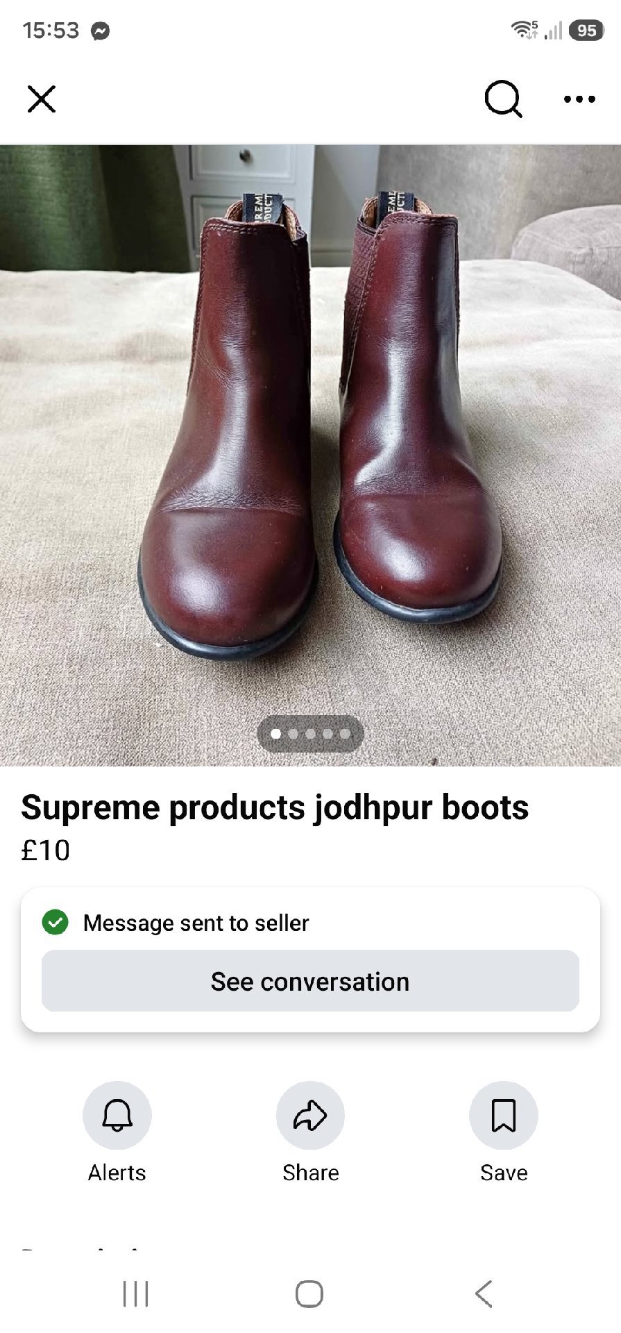 Supreme Products Brown Jodhpur Boots, Unbranded, 13, Good condition — preloved on SilentSale®