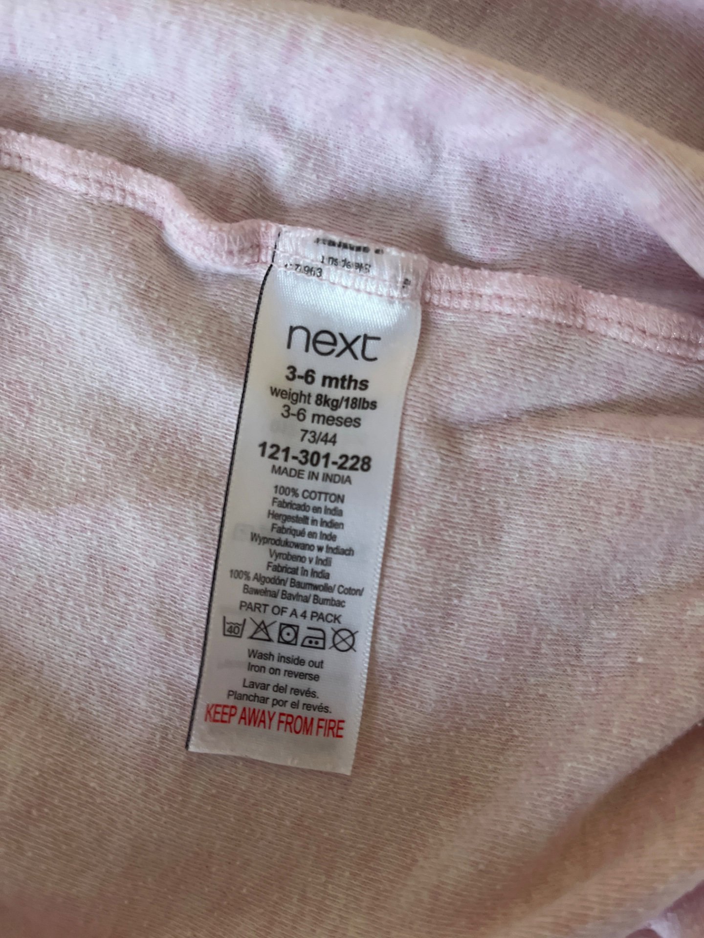 Next Baby Girls' Sleepsuits Set of 4, Next, 3-6M, Excellent condition — preloved on SilentSale®