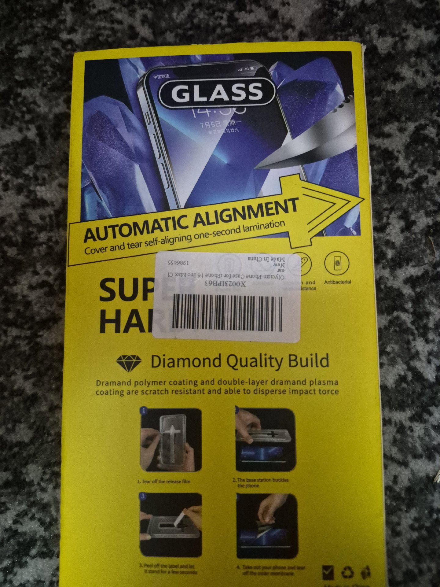 Olycism Tempered Glass Screen Protector for iPhone 16 Pro Max, Olycism, iPhone 16 Pro Max, New condition — preloved on SilentSale®