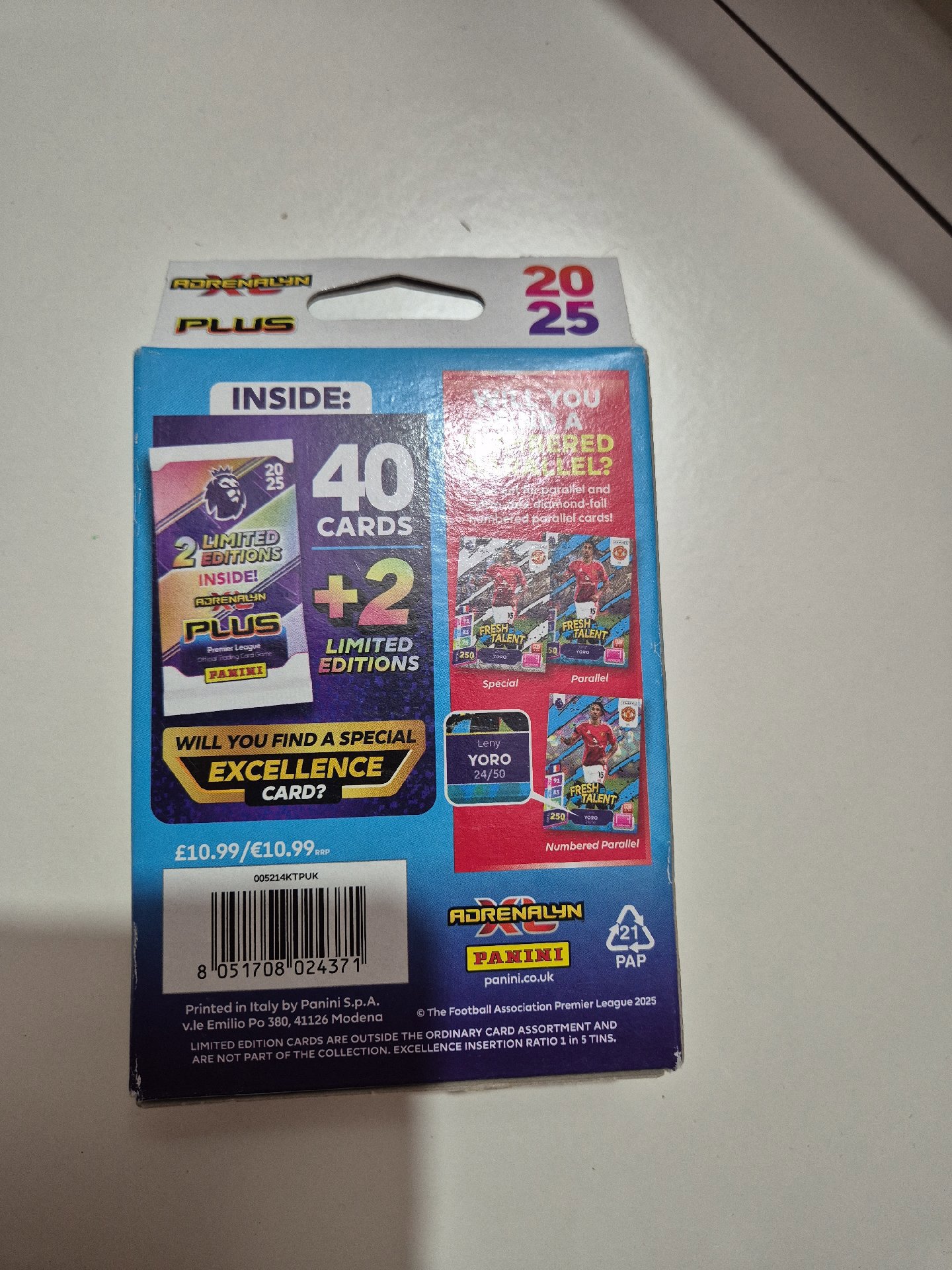 Panini Adrenalyn Plus Premier League 2025 Trading Cards Pocket Tin, Panini, Collector's Edition, New condition — preloved on SilentSale®