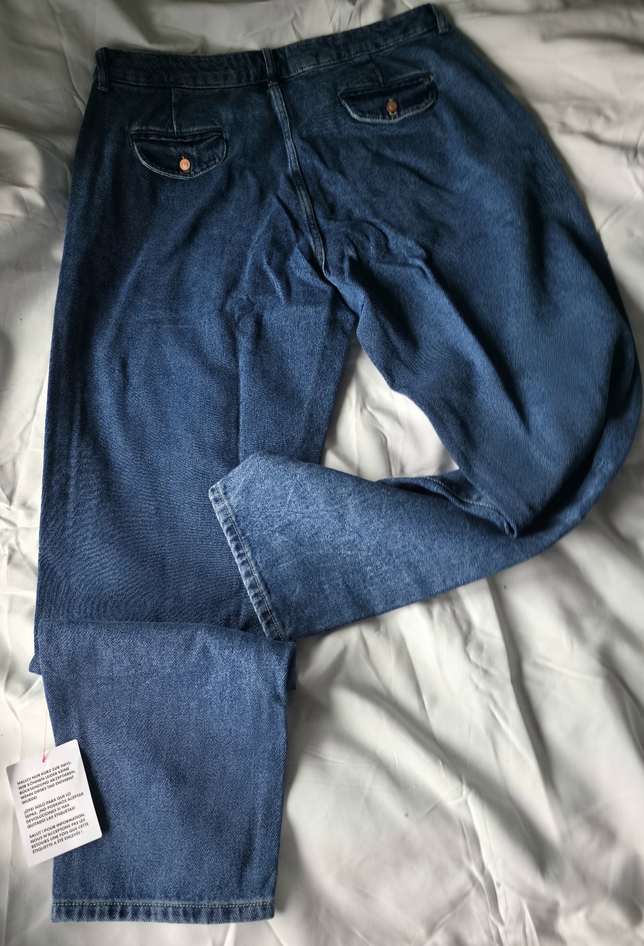  Waist 36" double Pleat Jean asos design , ASOS Design, W36 L32, New condition — preloved on SilentSale®