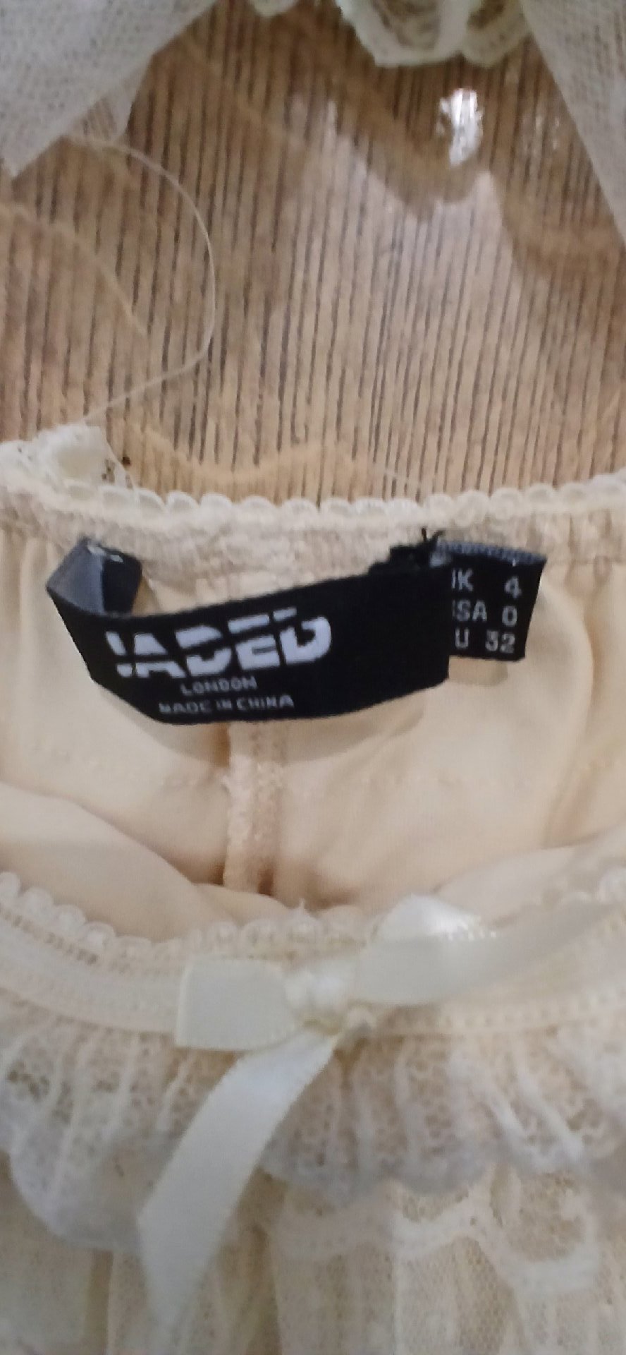 Jaded London Cream Lace Ruffle Shorts – UK 6, Jaded London, 6, Excellent condition — preloved on SilentSale®
