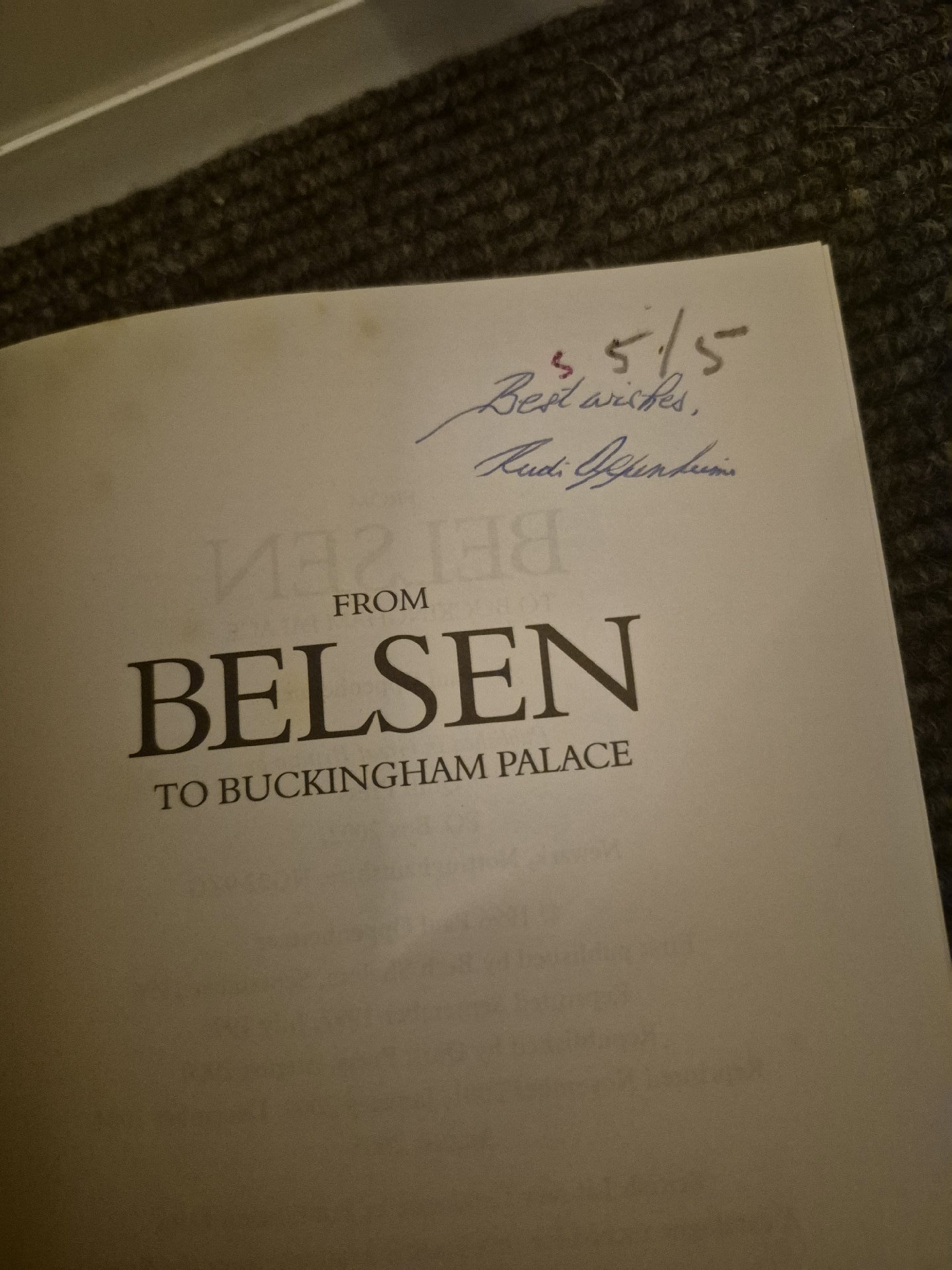 From Belsen to Buckingham Palace by Paul Oppenheimer, Palace, One Size, Good condition — preloved on SilentSale®