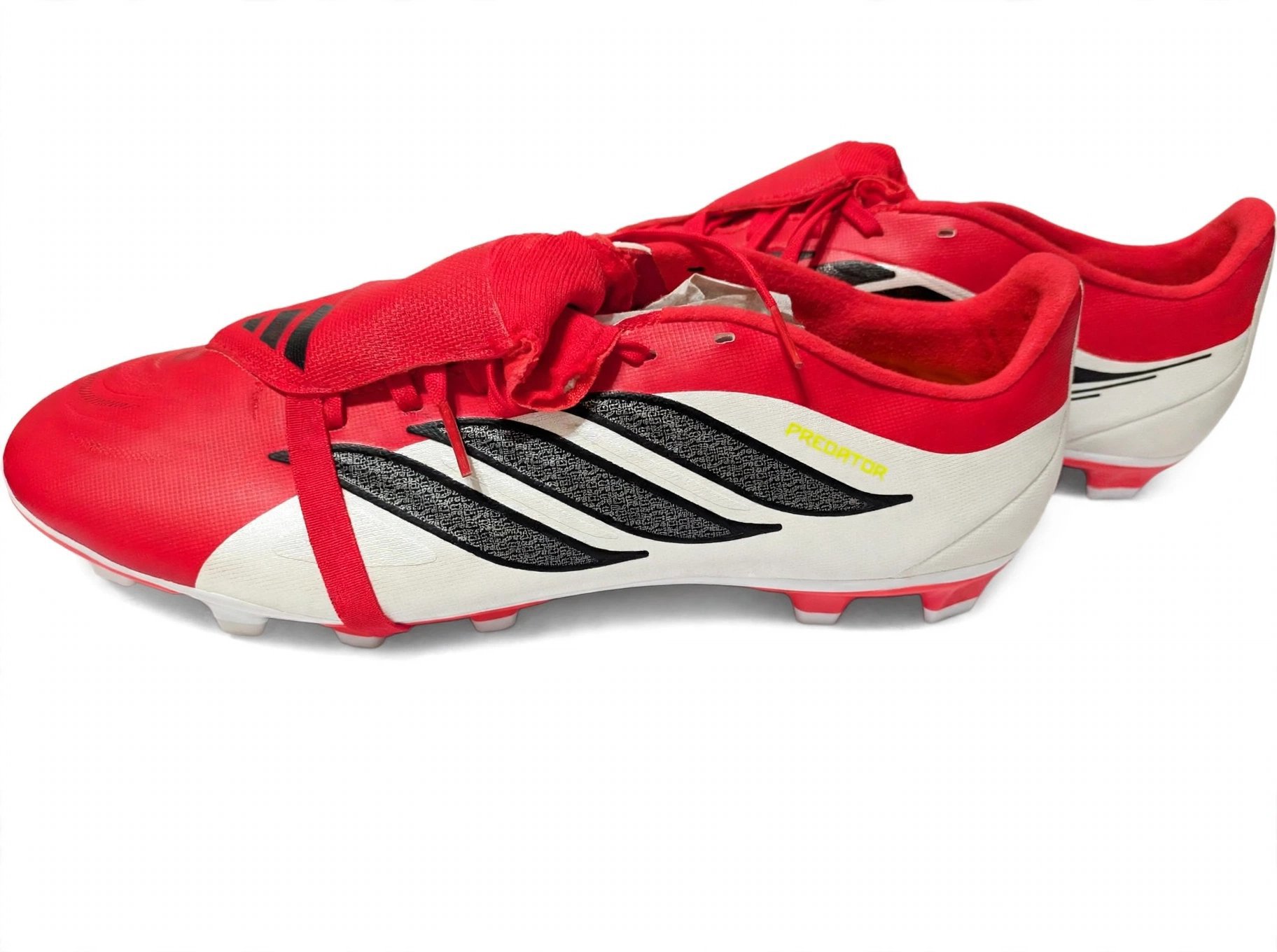 Adidas Predator Red White Football Boots, Adidas, 12, New condition — preloved on SilentSale®