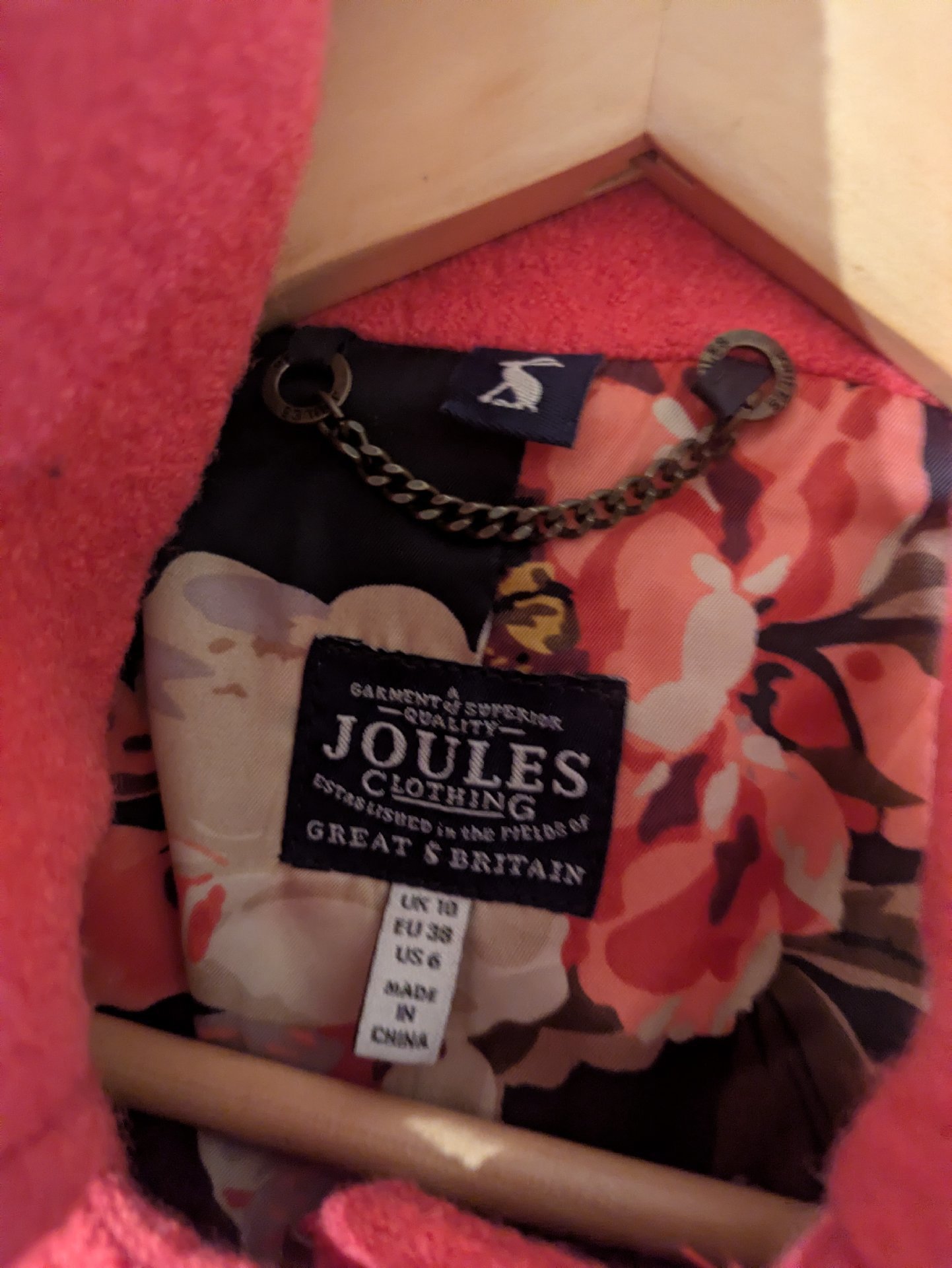 Joules Red Wool Blend Duffle Coat, Joules, 10, Excellent condition — preloved on SilentSale®
