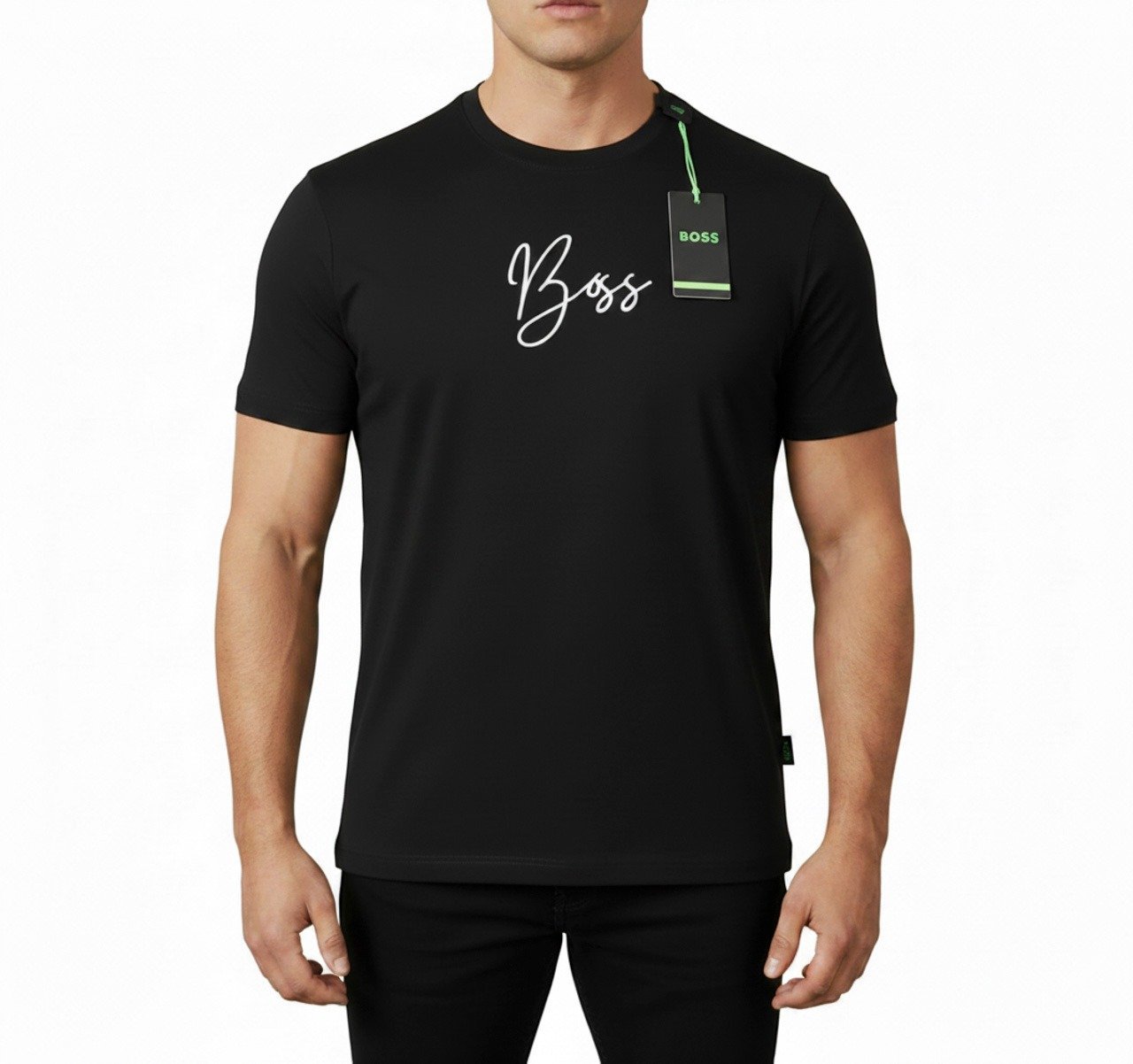 Boss mans t-shirt black colour , Hugo Boss, XL, New condition — preloved on SilentSale®