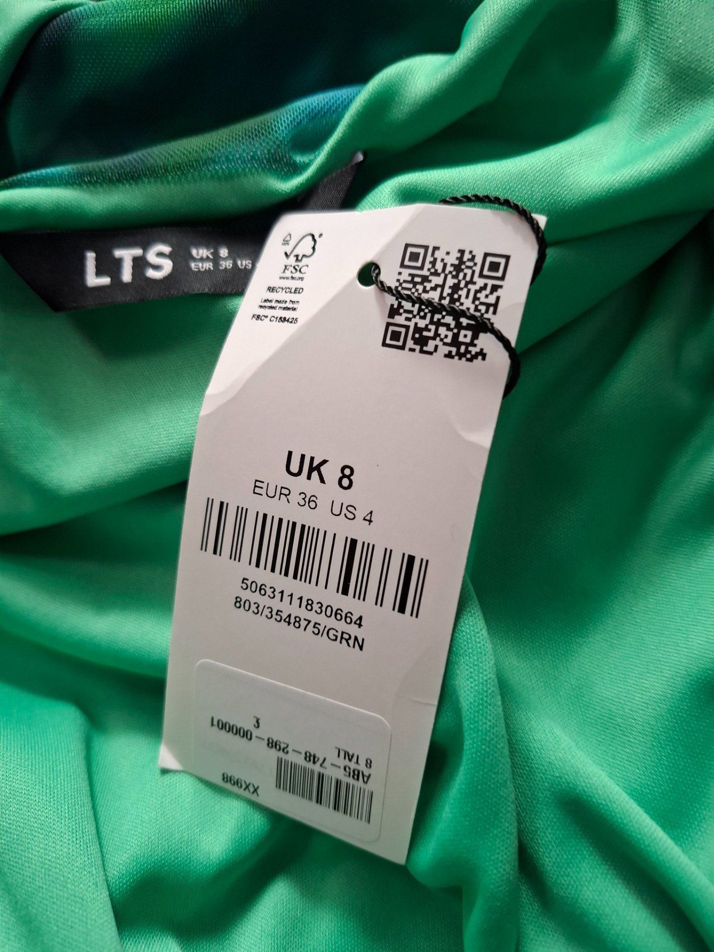 LTS Green Printed Maxi Dress – UK 8, Long Tall Sally, 8, New condition — preloved on SilentSale®
