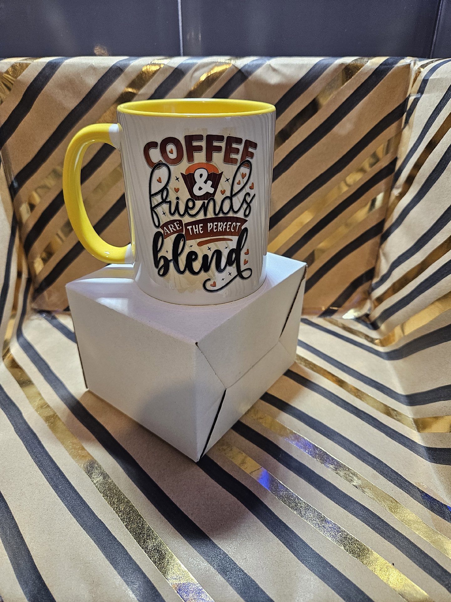 Yellow Coffee & Friends Ceramic Mug, Unbranded, One Size, New condition — preloved on SilentSale®