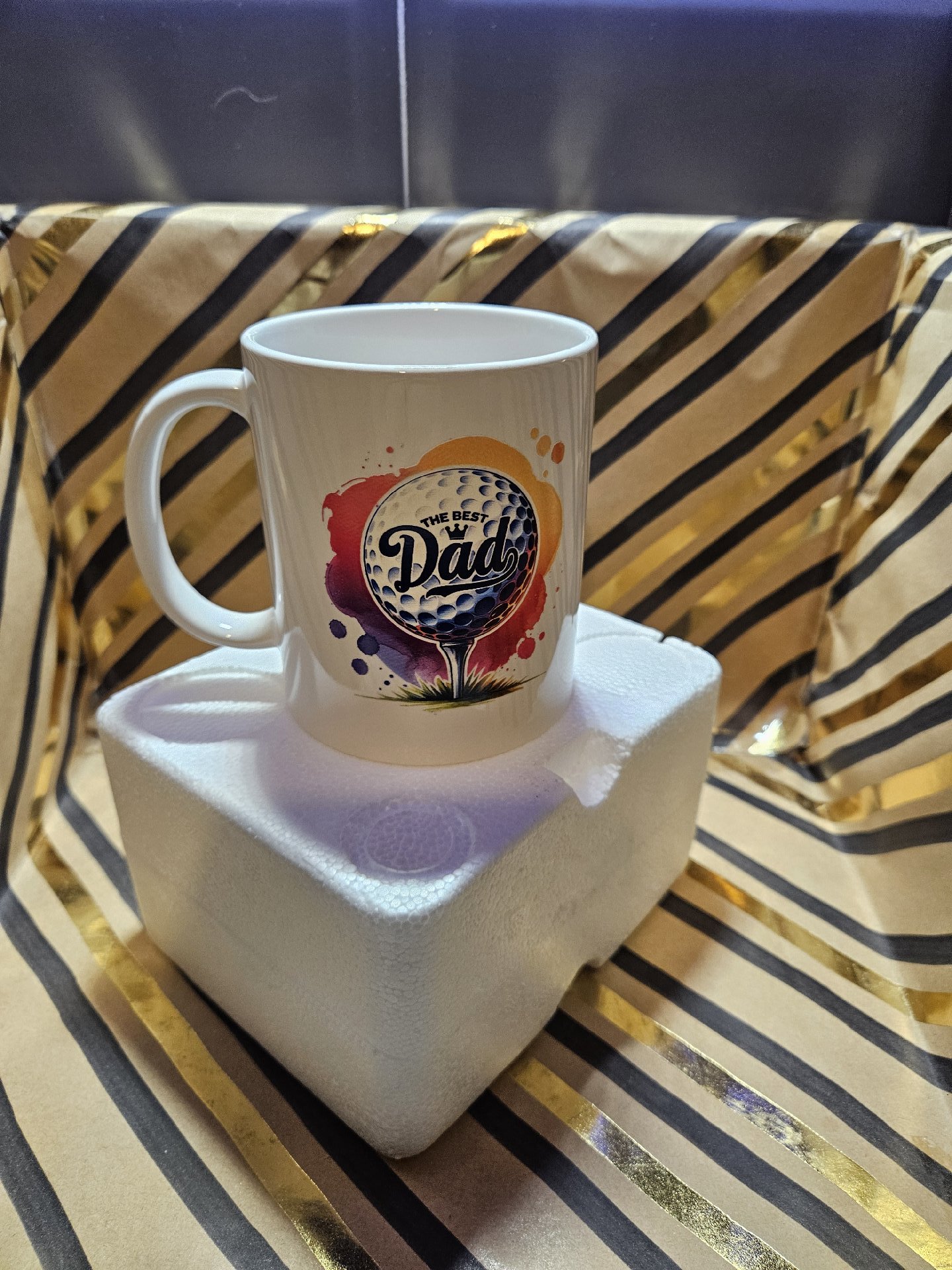 The Best Dad Golf Themed Ceramic Mug, Unbranded, One Size, New condition — preloved on SilentSale®