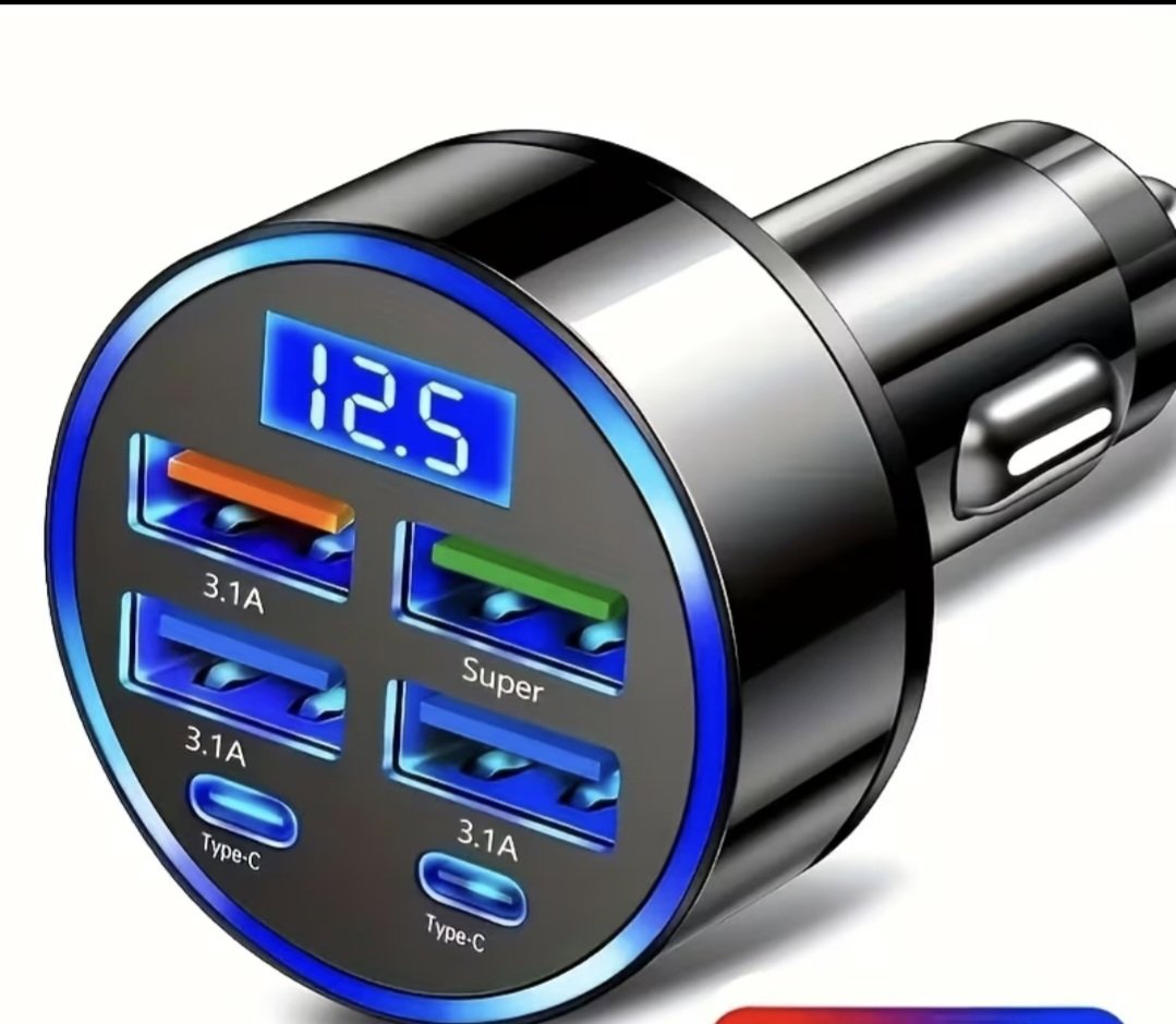 Car cigerette lighter phone charger, Wgusi, One Size, New condition — preloved on SilentSale®