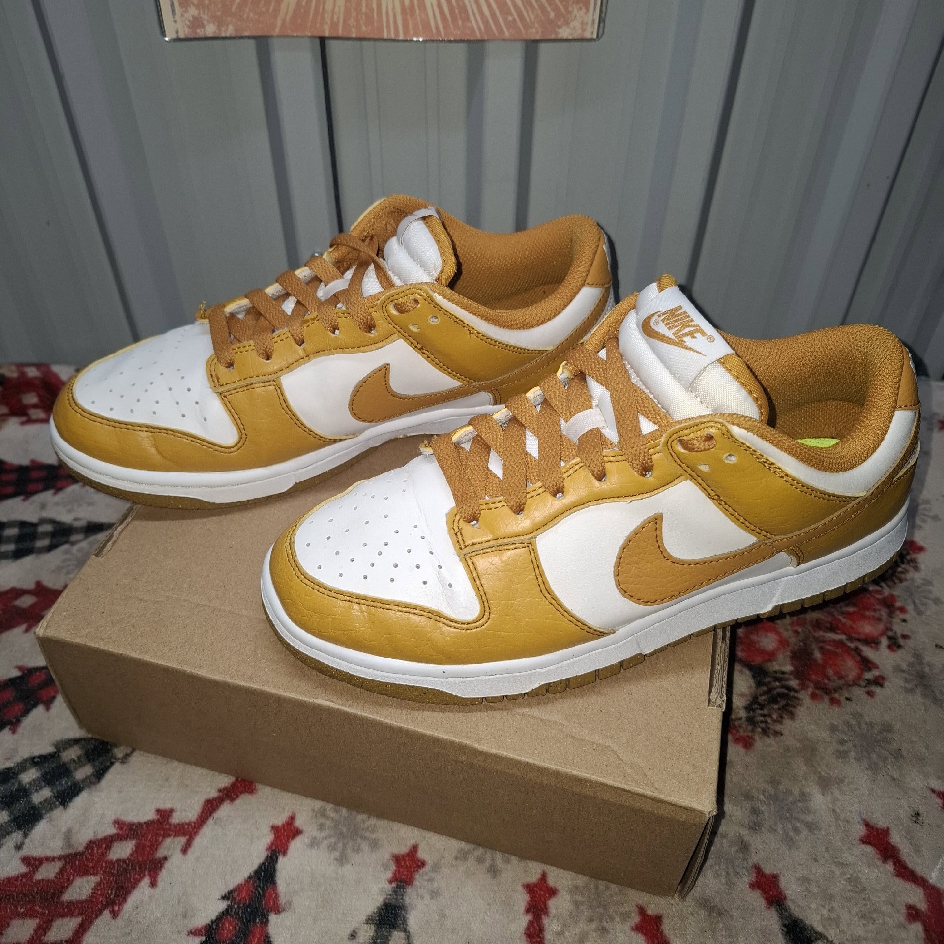 Nike Dunk Low Yellow White Trainers – UK 5 / EU 38, Nike, 5, Excellent condition — preloved on SilentSale®
