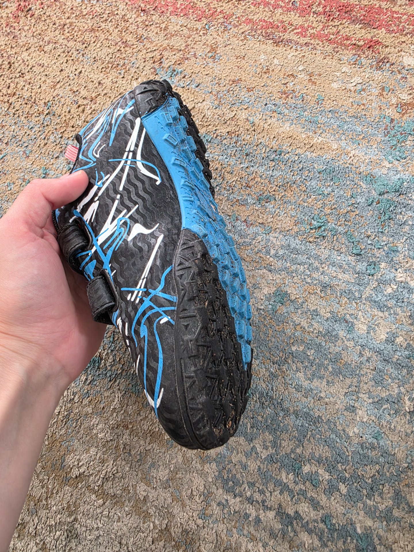 Rhyme-Zeal Black Blue White Kids Cycling Shoes – EUR 34, Rhyme-Zeal, EUR 34, Excellent condition — preloved on SilentSale®