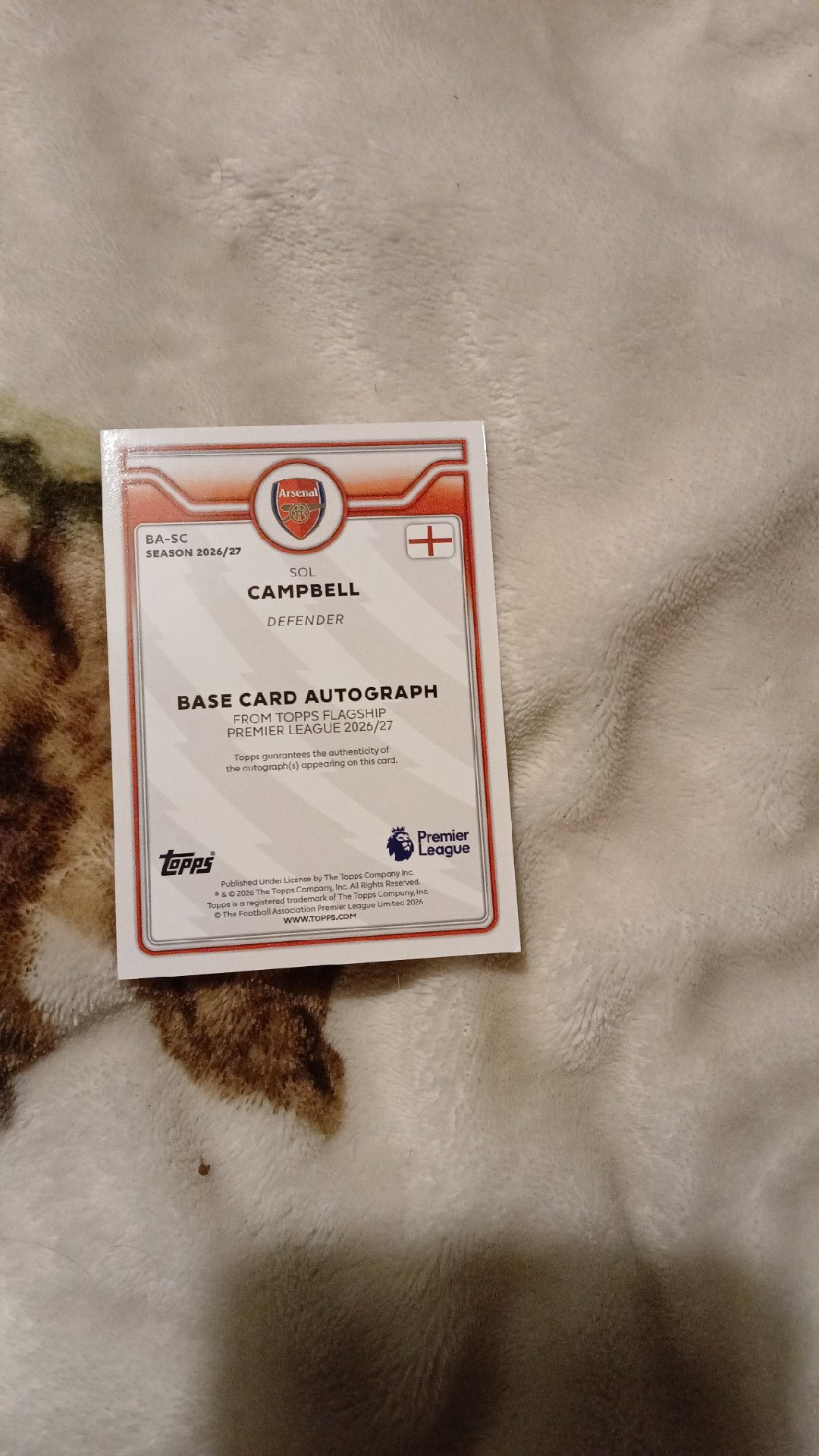 Topps Sol Campbell Arsenal Signed Football Trading Card, Topps, One Size, Excellent condition — preloved on SilentSale®
