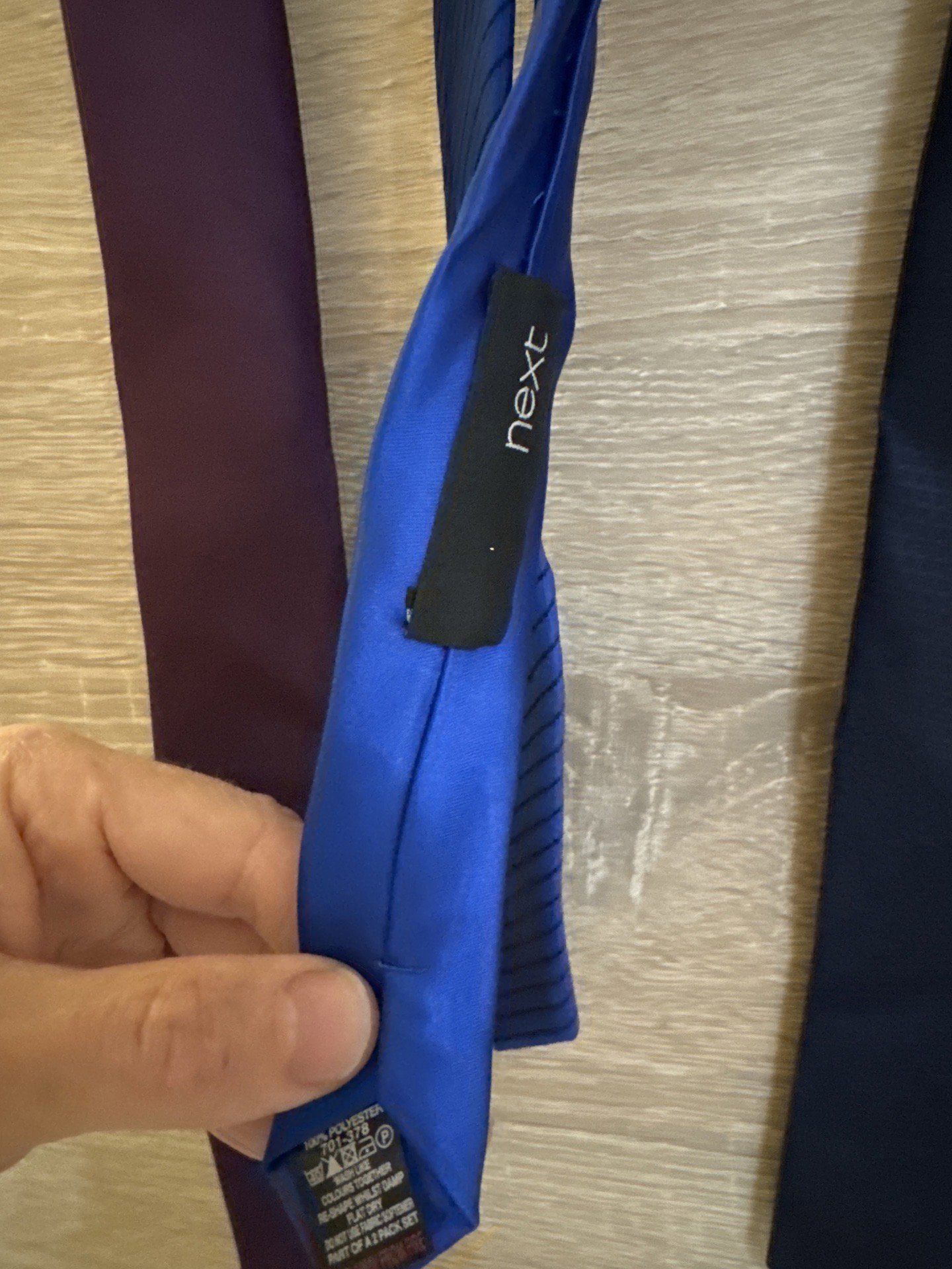 Next Men's Three Pack Ties in Blue, Navy and Burgundy, Next, One Size, Excellent condition — preloved on SilentSale®