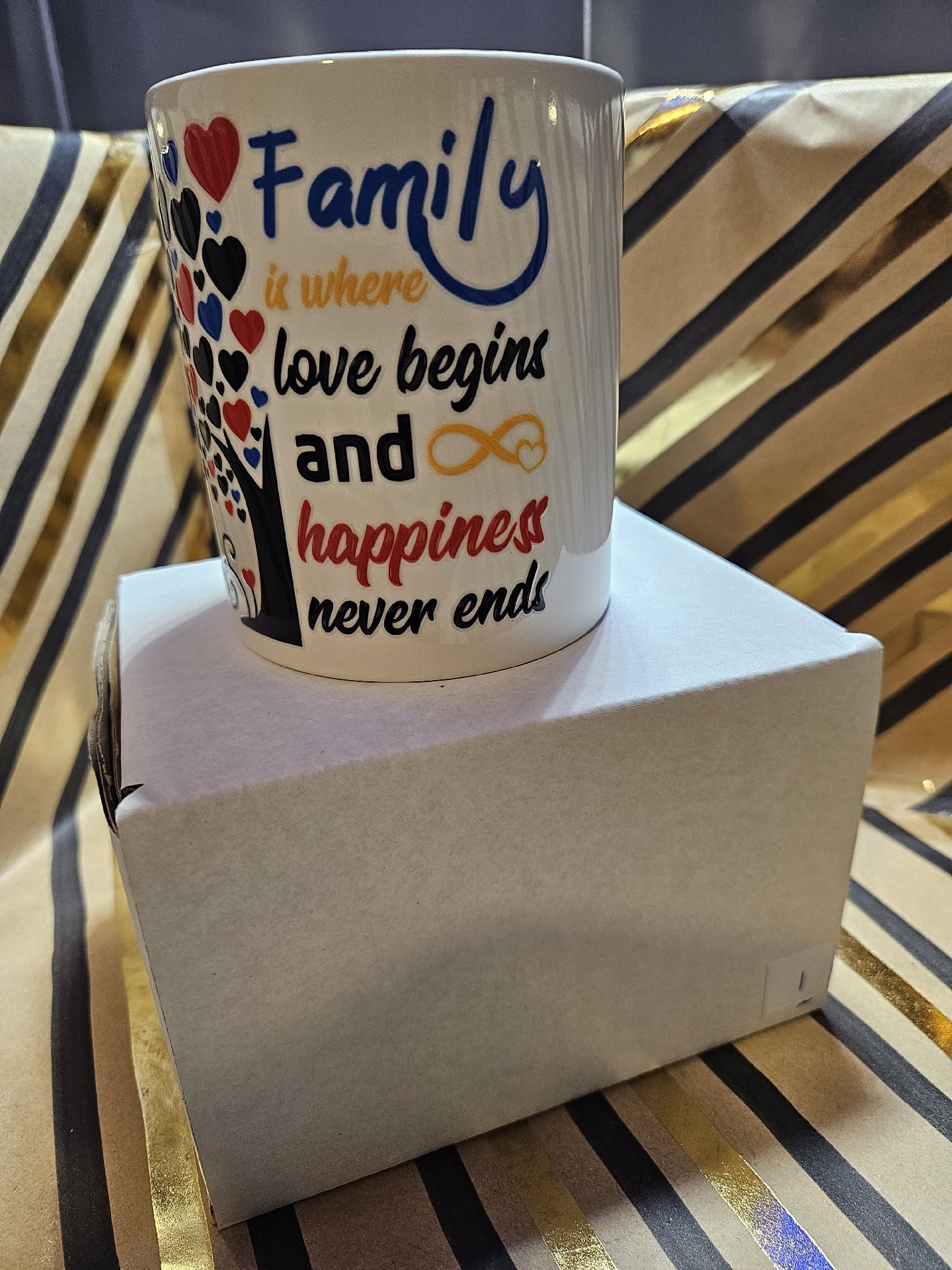 Family Quote Ceramic Mug with Box, Unbranded, One Size, New condition — preloved on SilentSale®