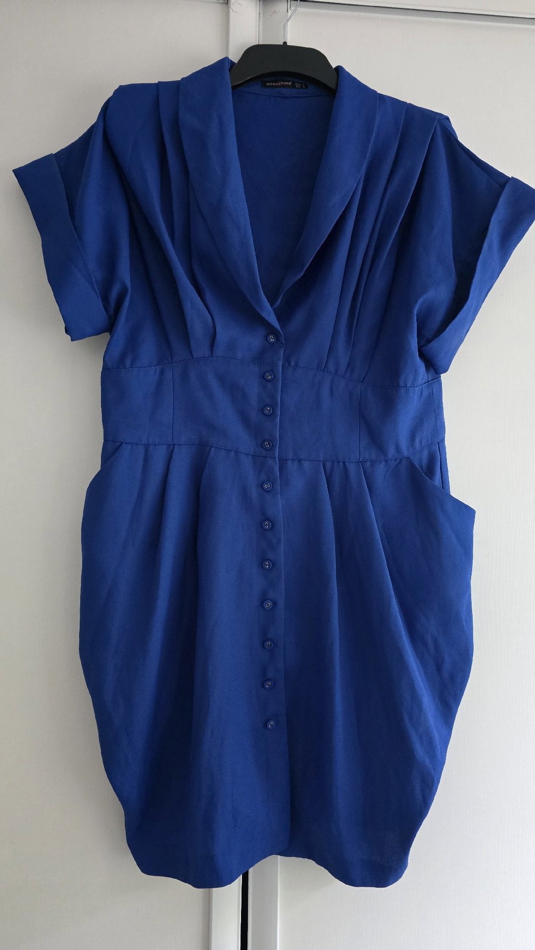 Atmosphere Blue Button Front Dress – UK 12, Primark, 12, Excellent condition — preloved on SilentSale®
